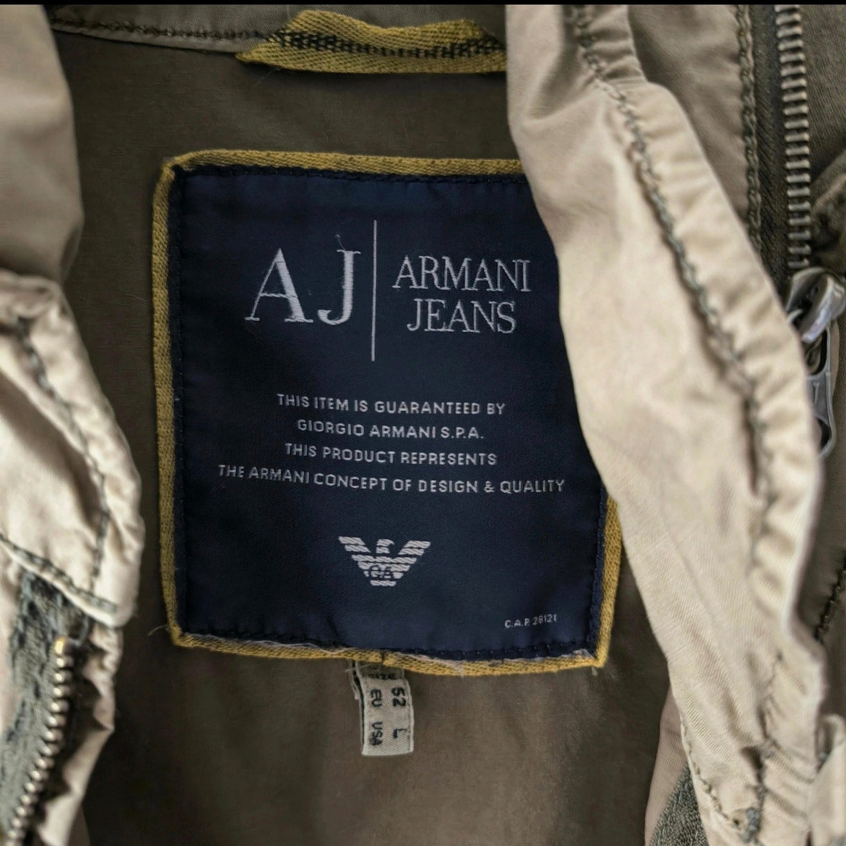 Giacca sahariana écru Armani Jeans tg L