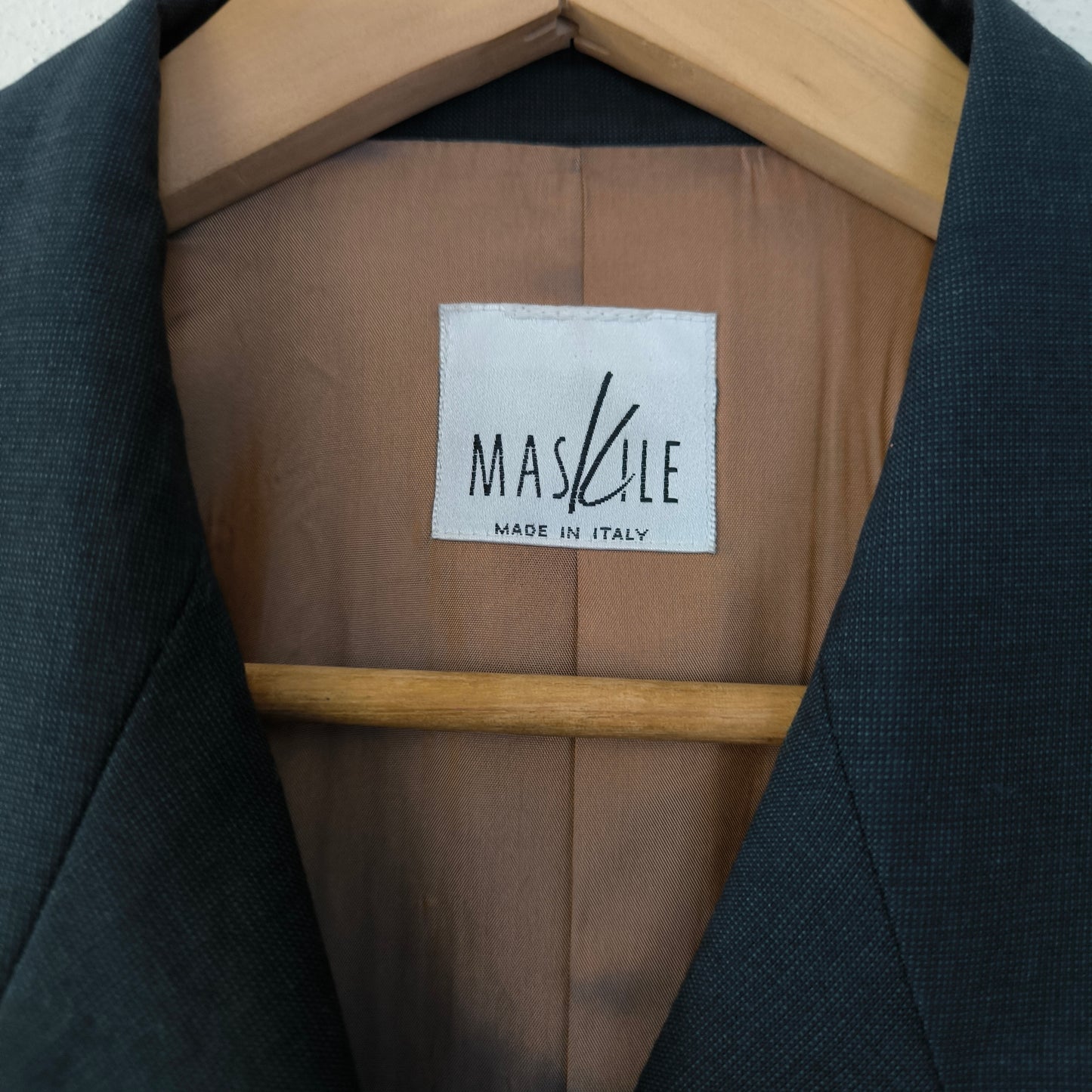 Blazer vintage nero pure new wool tg M