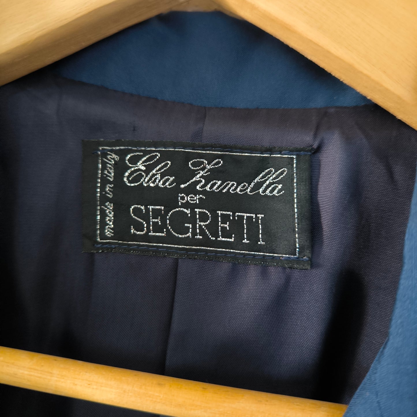Blazer blu pura seta Segreti tg M