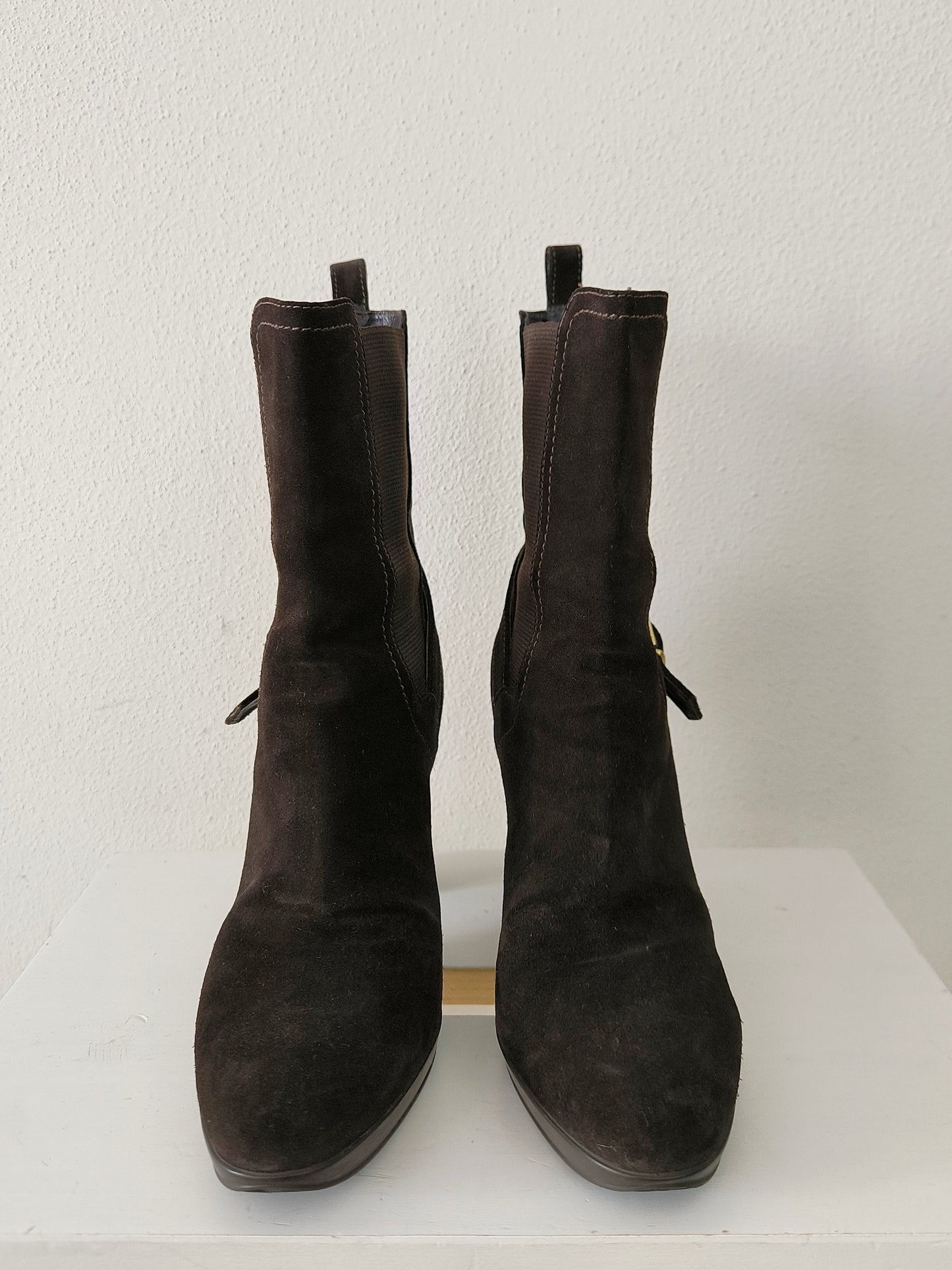 Stivaletti Sergio Rossi in pelle scamosciata