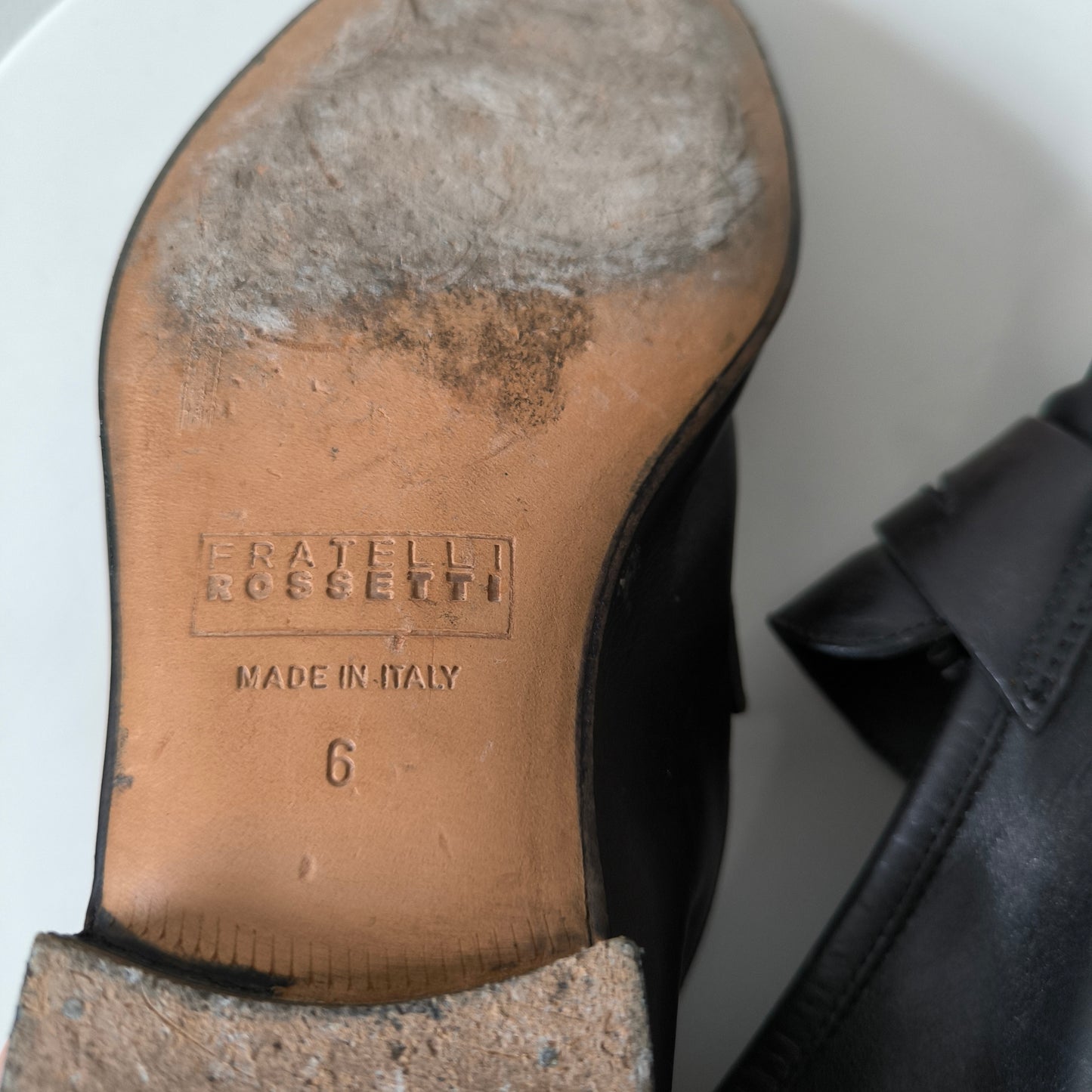 Mocassino Fratelli Rossetti in pelle nero n.9