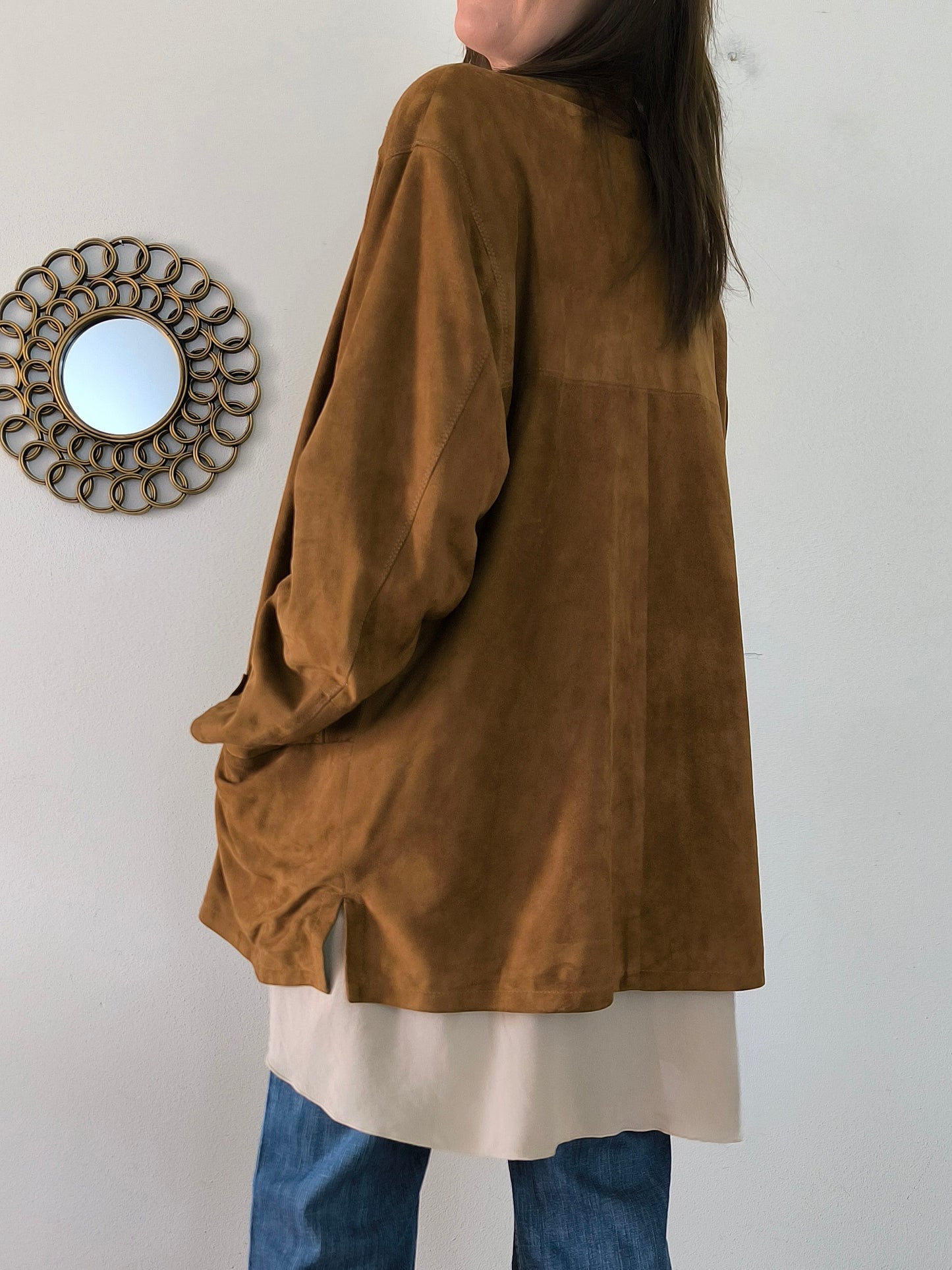 Giacca in camoscio vintage tg M/L