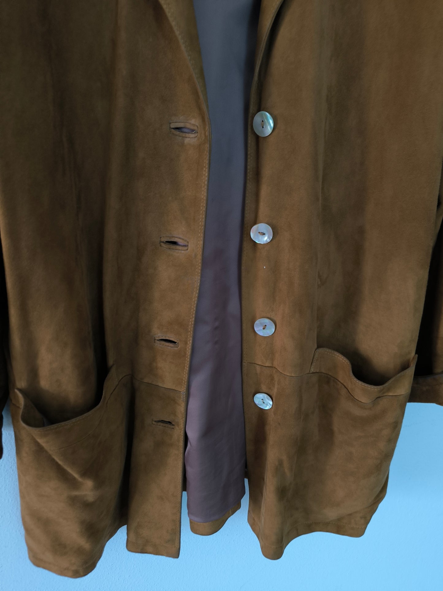 Giacca in camoscio vintage tg M/L
