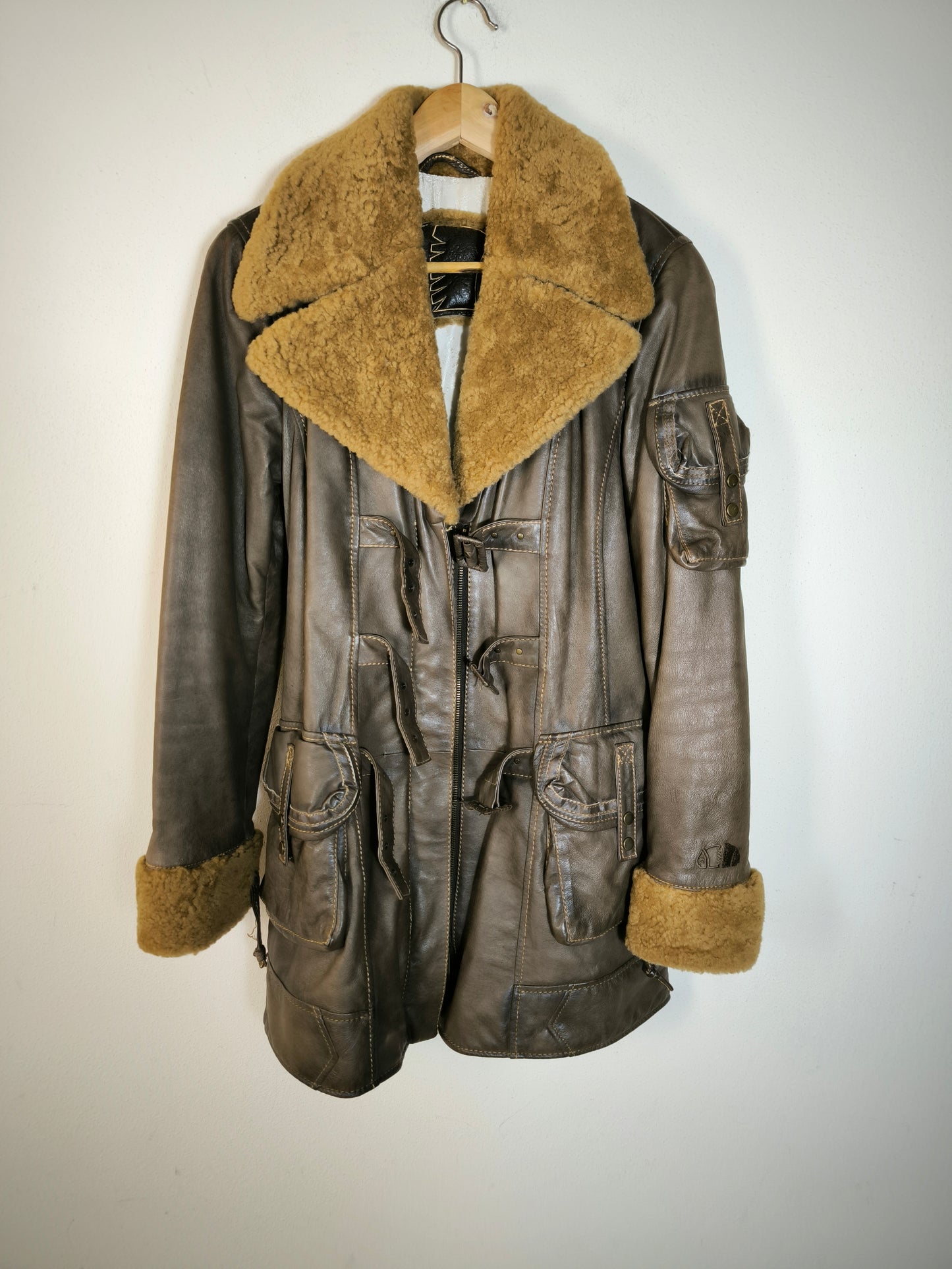 Giacca pelle Americanino vintage Tg M
