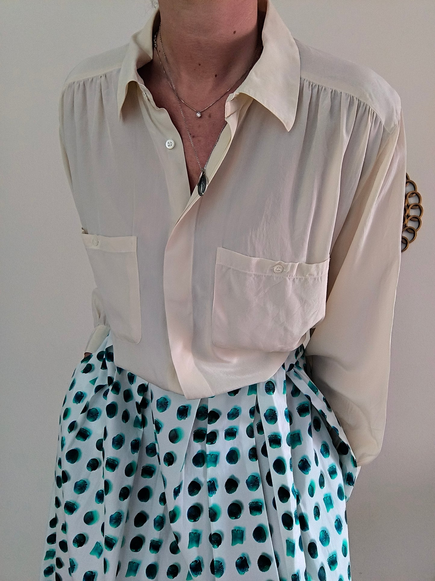 Camicetta vintage pura seta