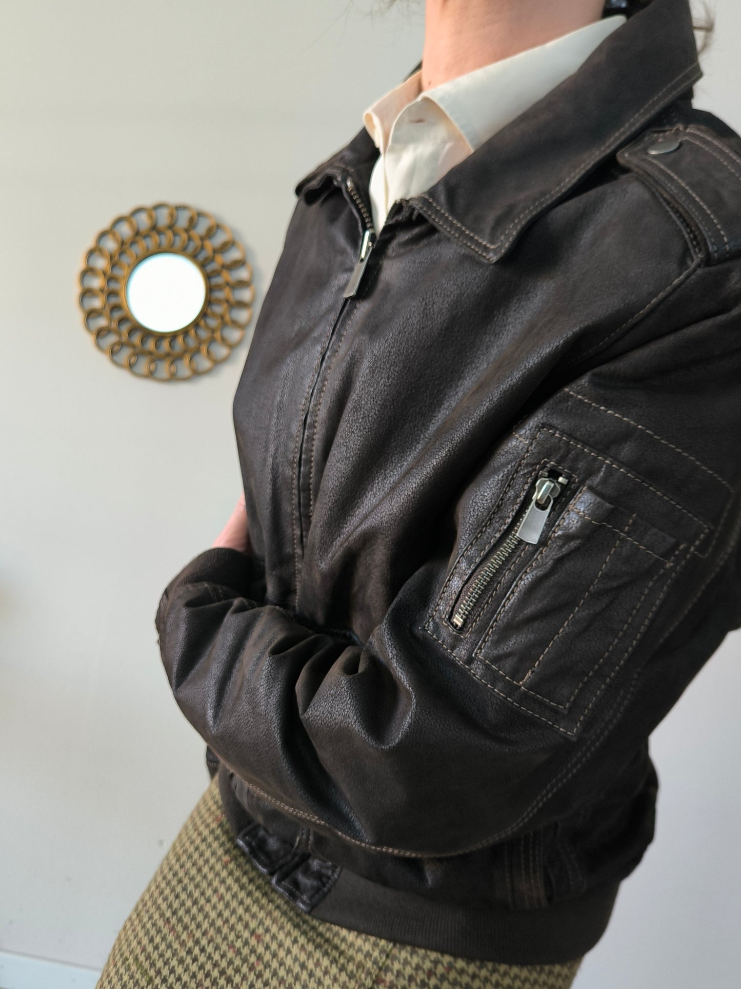 Giubbino in pelle unisex