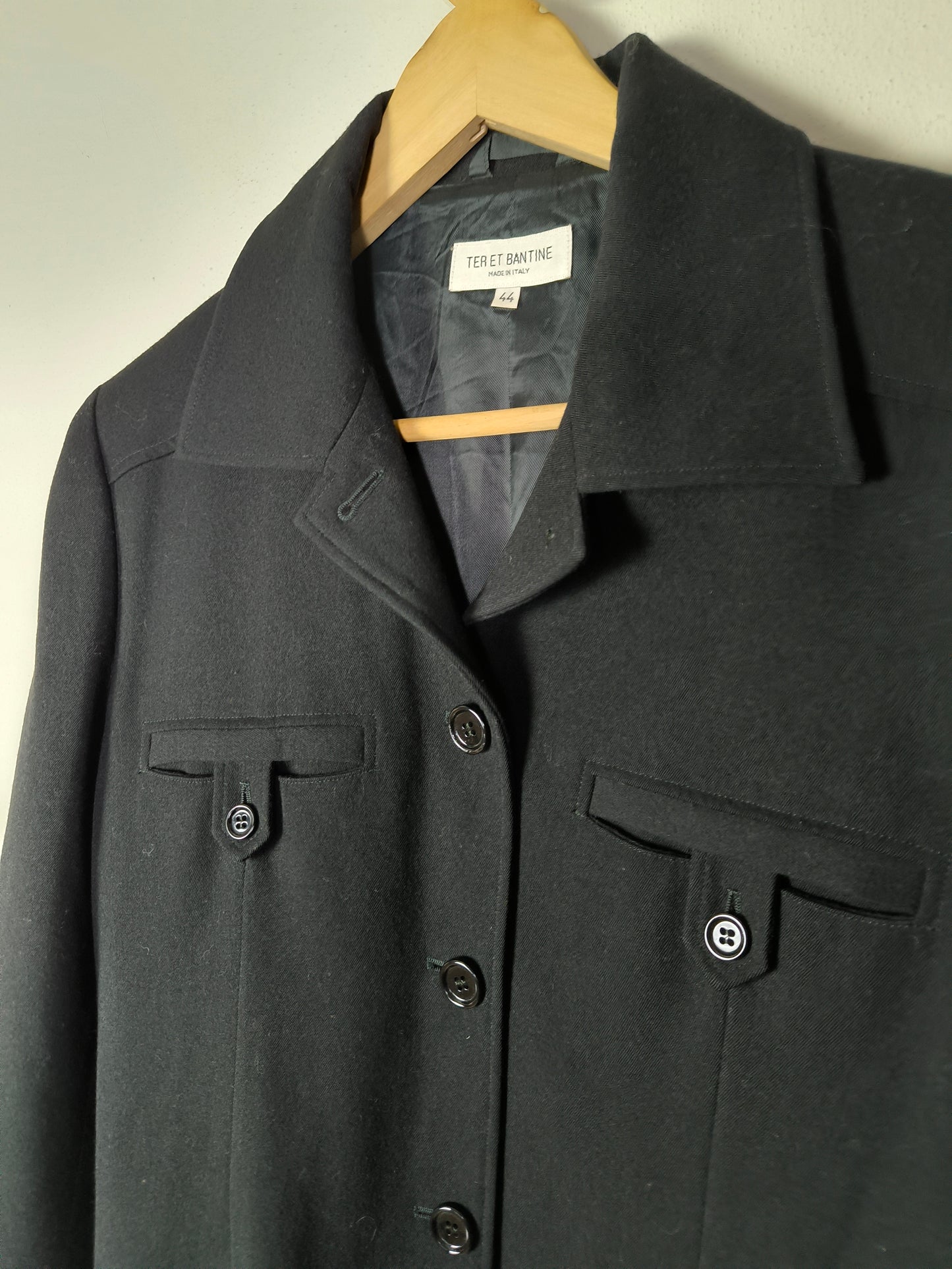 Ter et Bantine blazer nero in lana