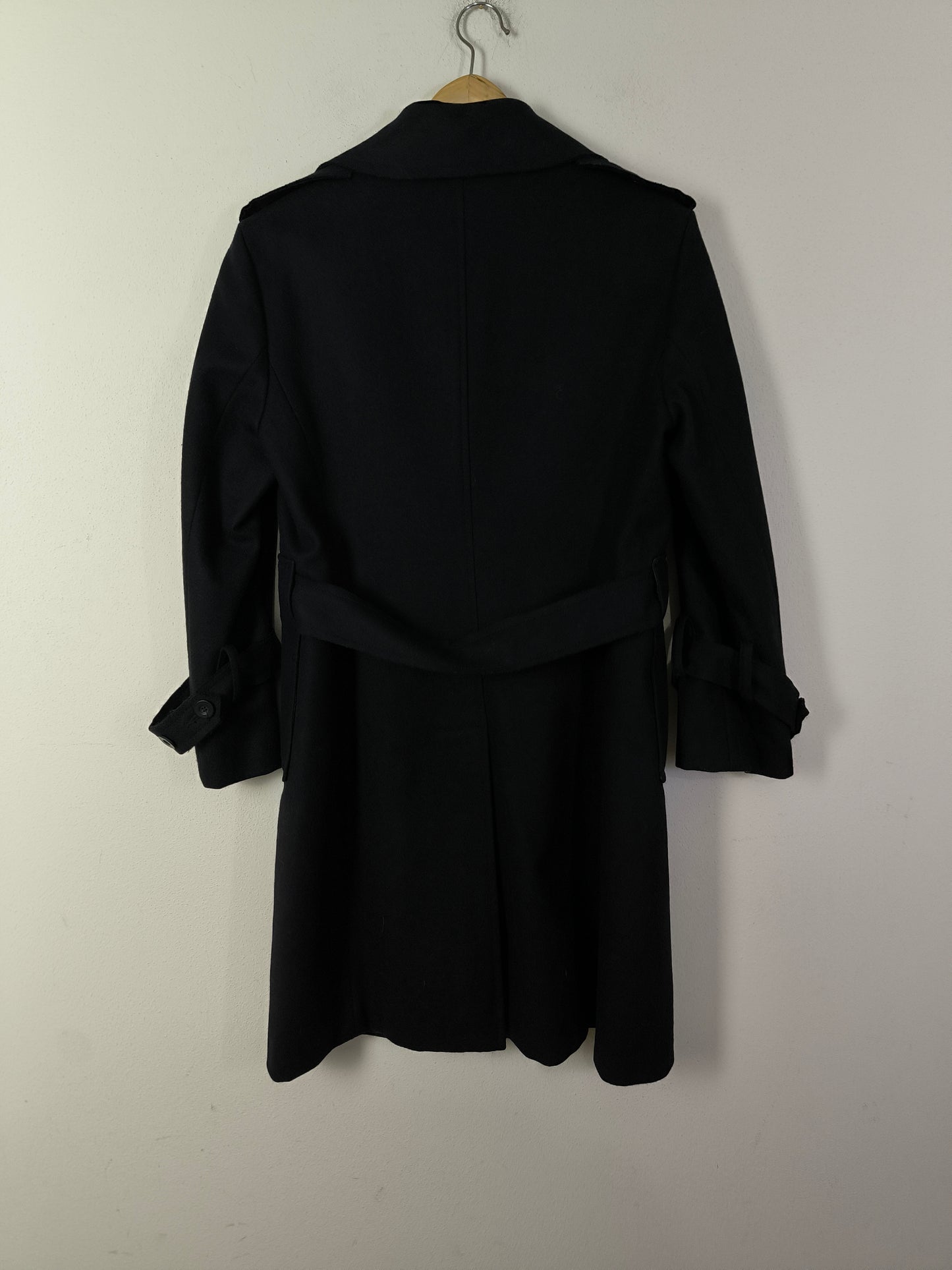 Cappotto caban nero lana e cashmere