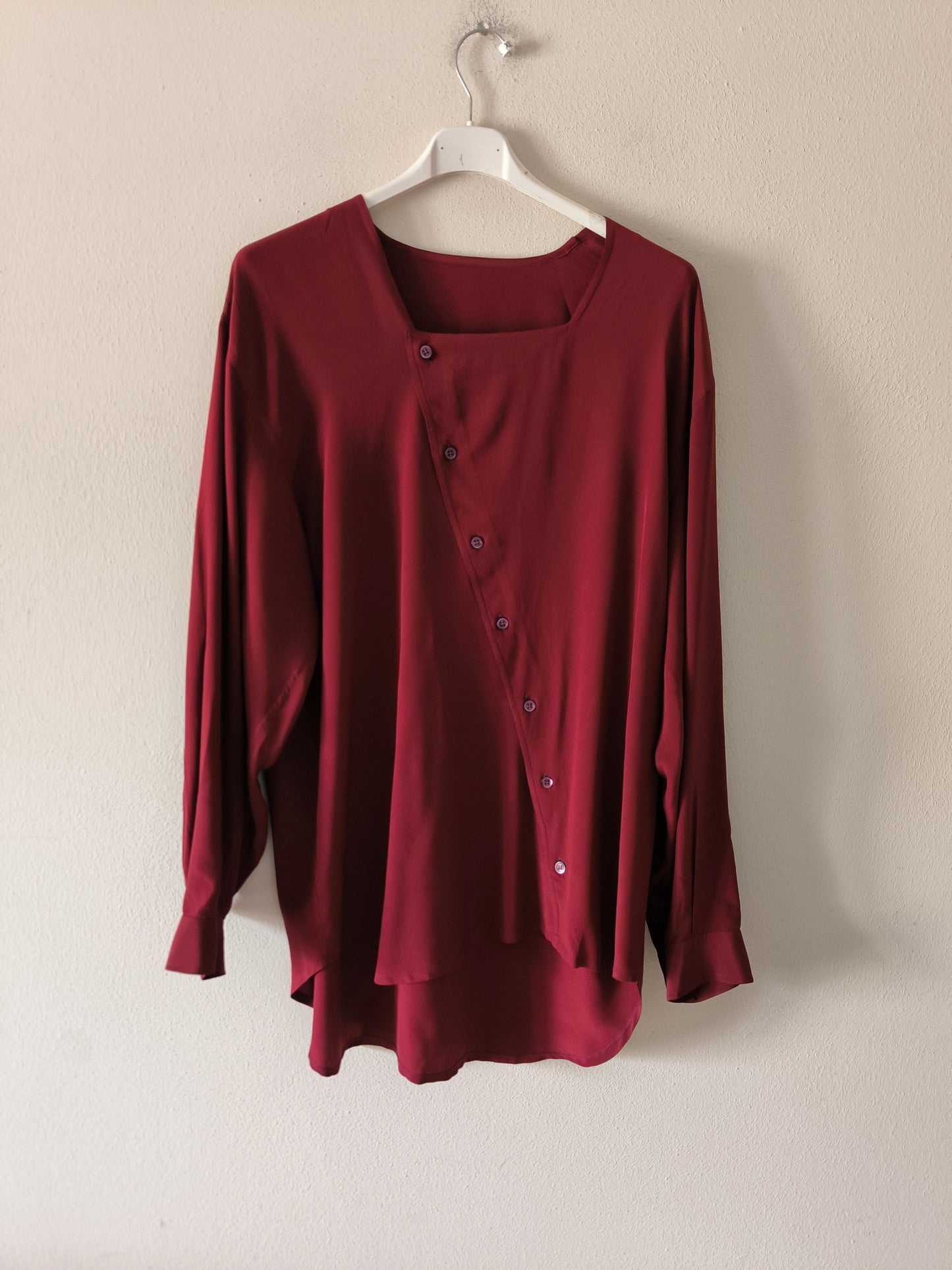 Camicetta bordeaux Zanolini pura seta