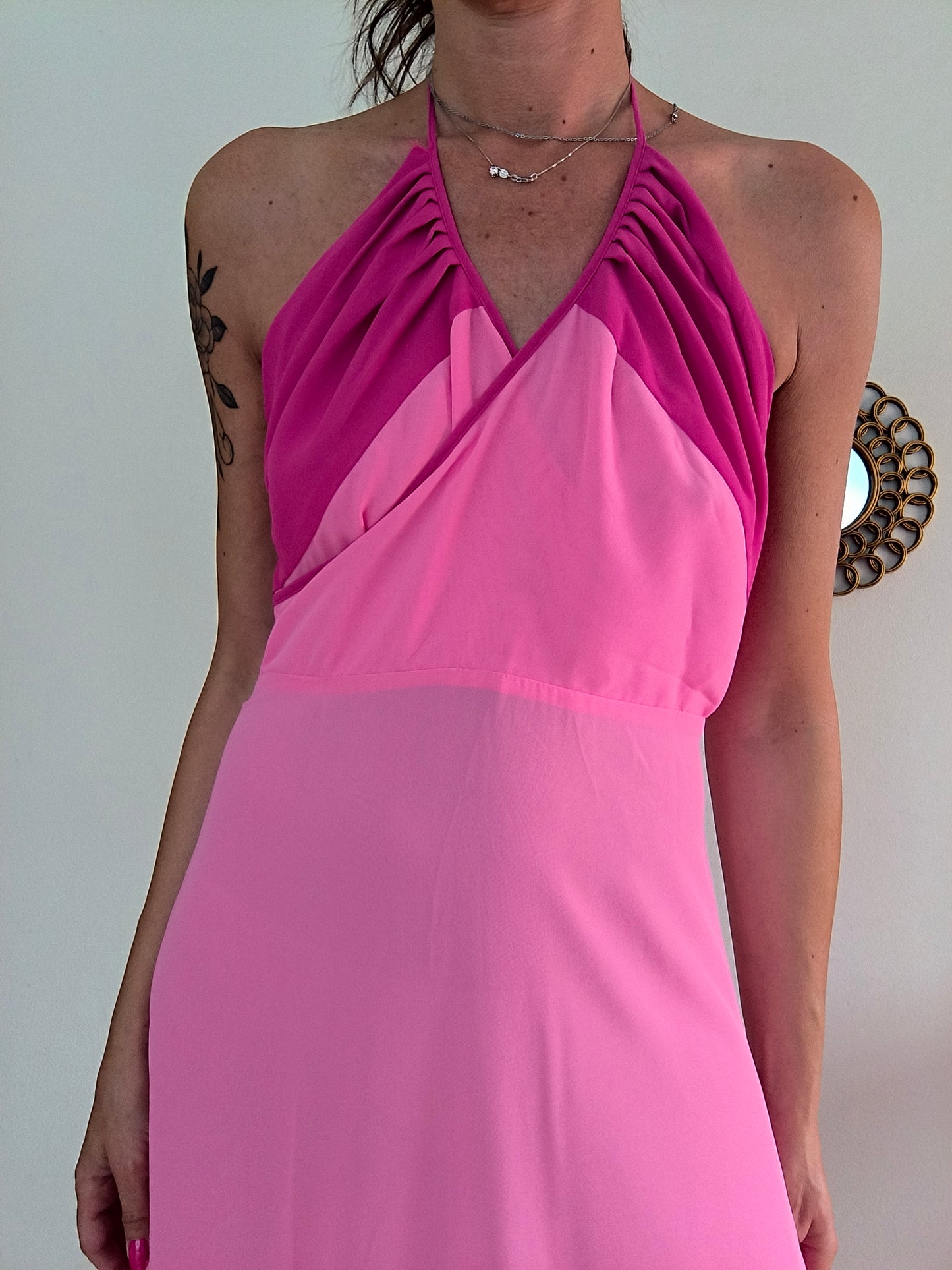 Abito lungo rosa