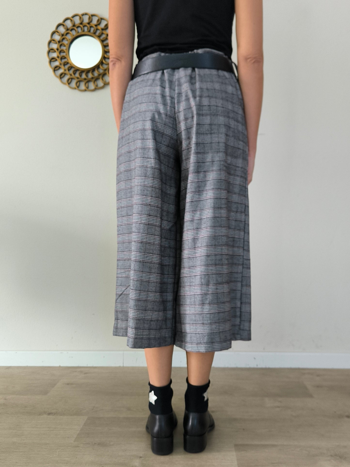 Pantalone ampio Susy Mix fantasia principe di Galles tg