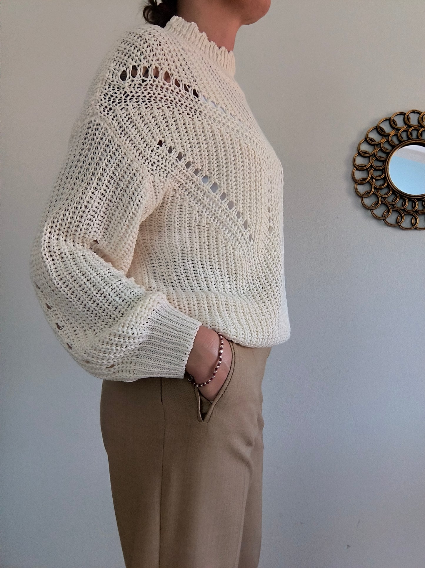 maglione panna Nice &chic