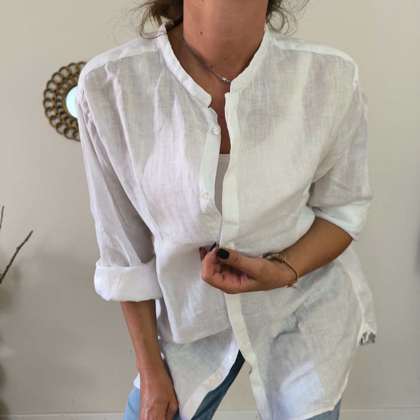 Camicia Berna bianca cotone organico XXL