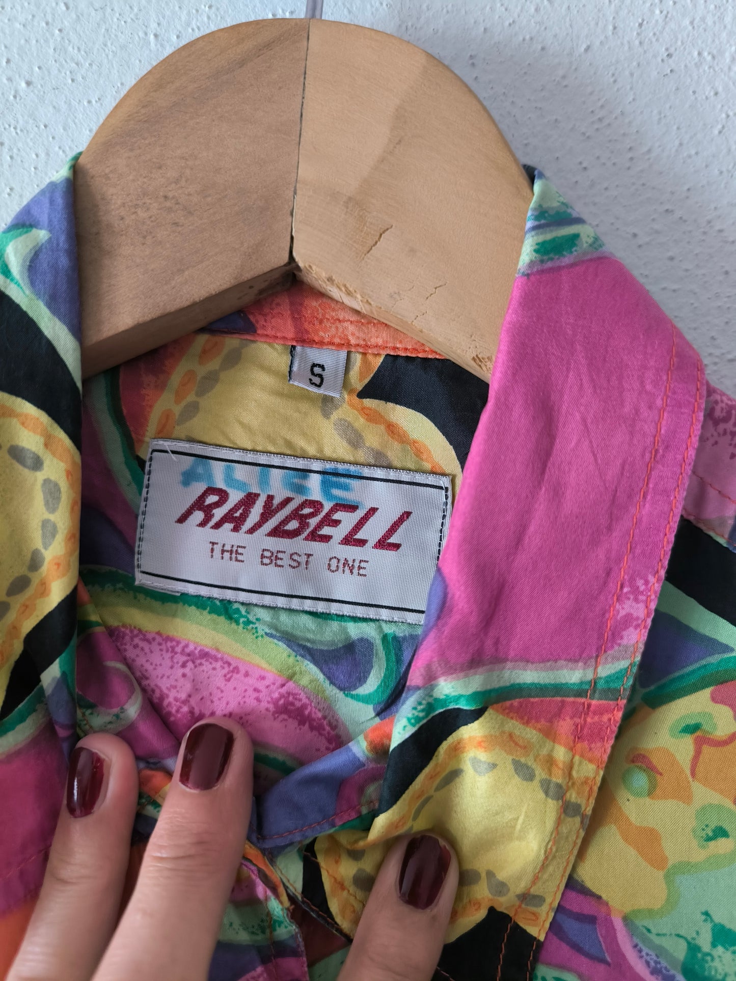 Camicia vintage fantasia pura seta unisex