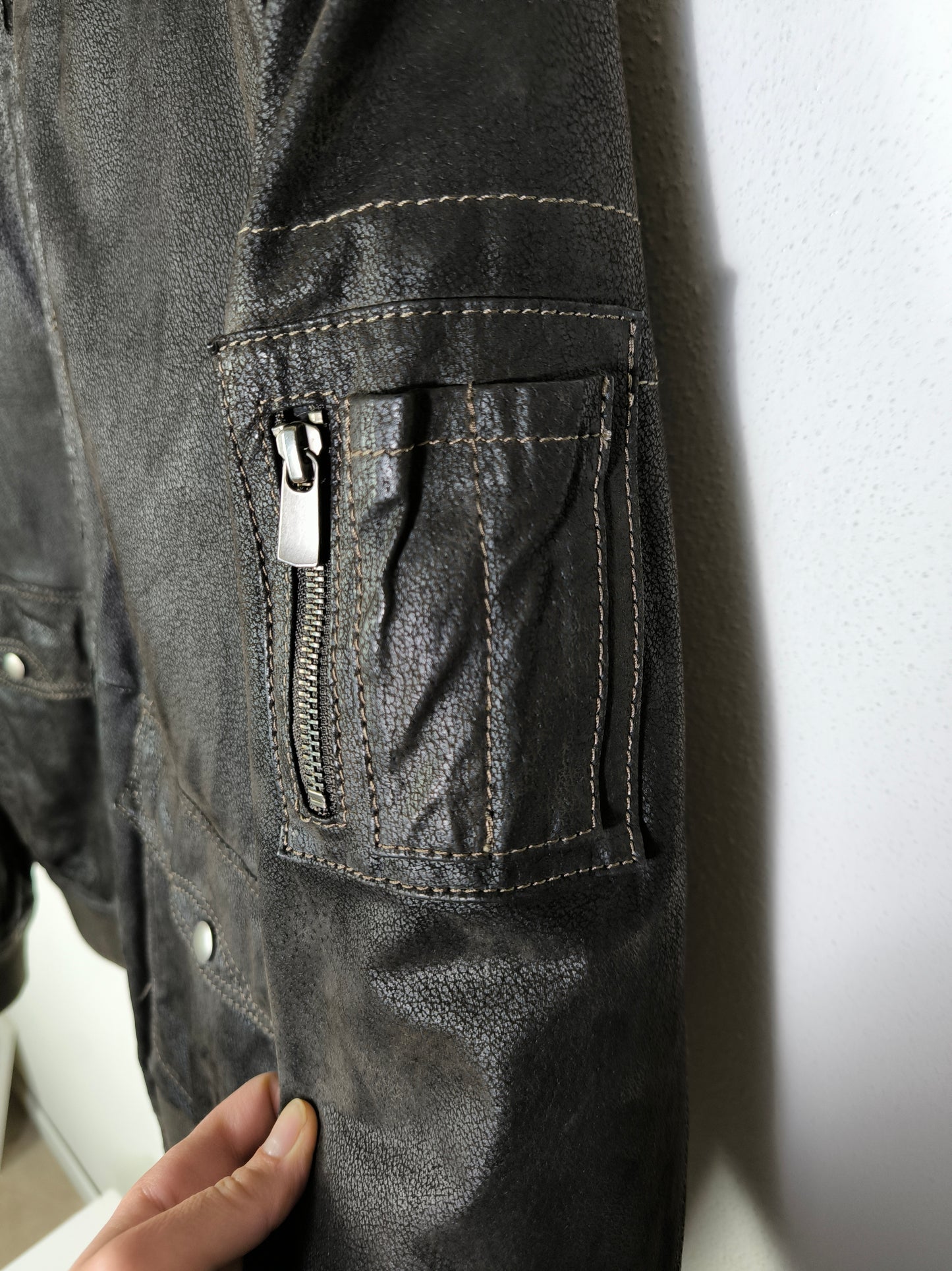 Giubbino in pelle unisex