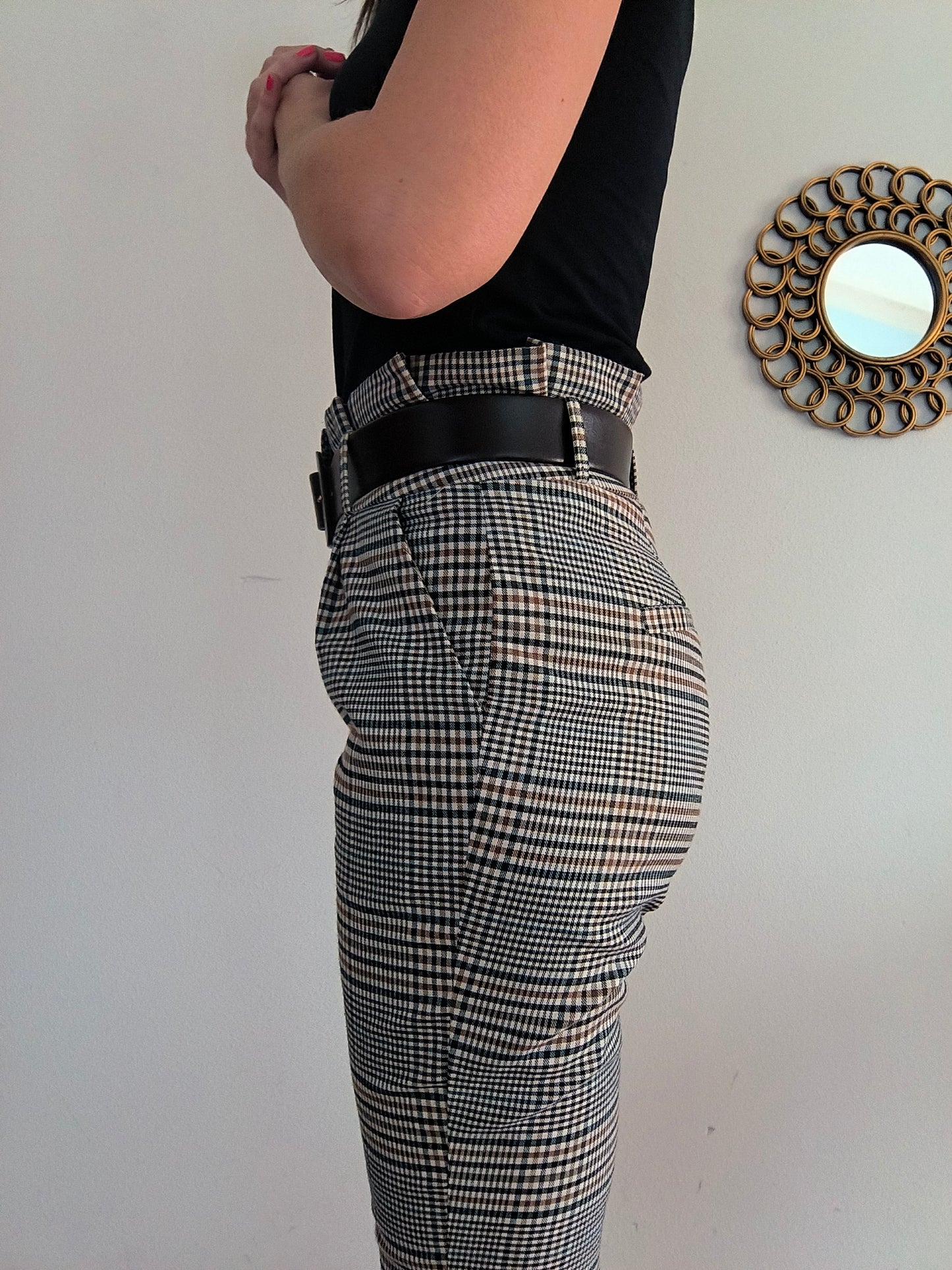 Pantalone vita alta principe di Galles tg S