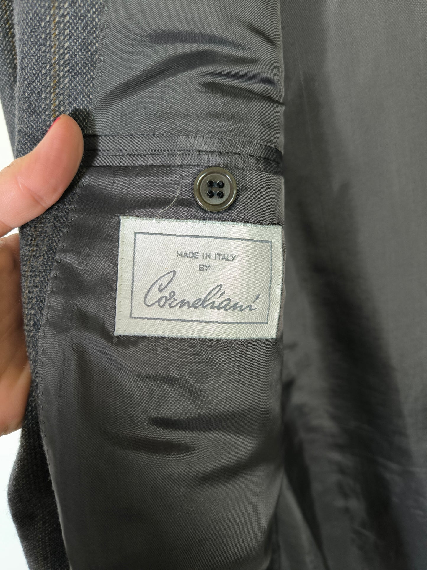 Blazer Corneliani pura lana grigio