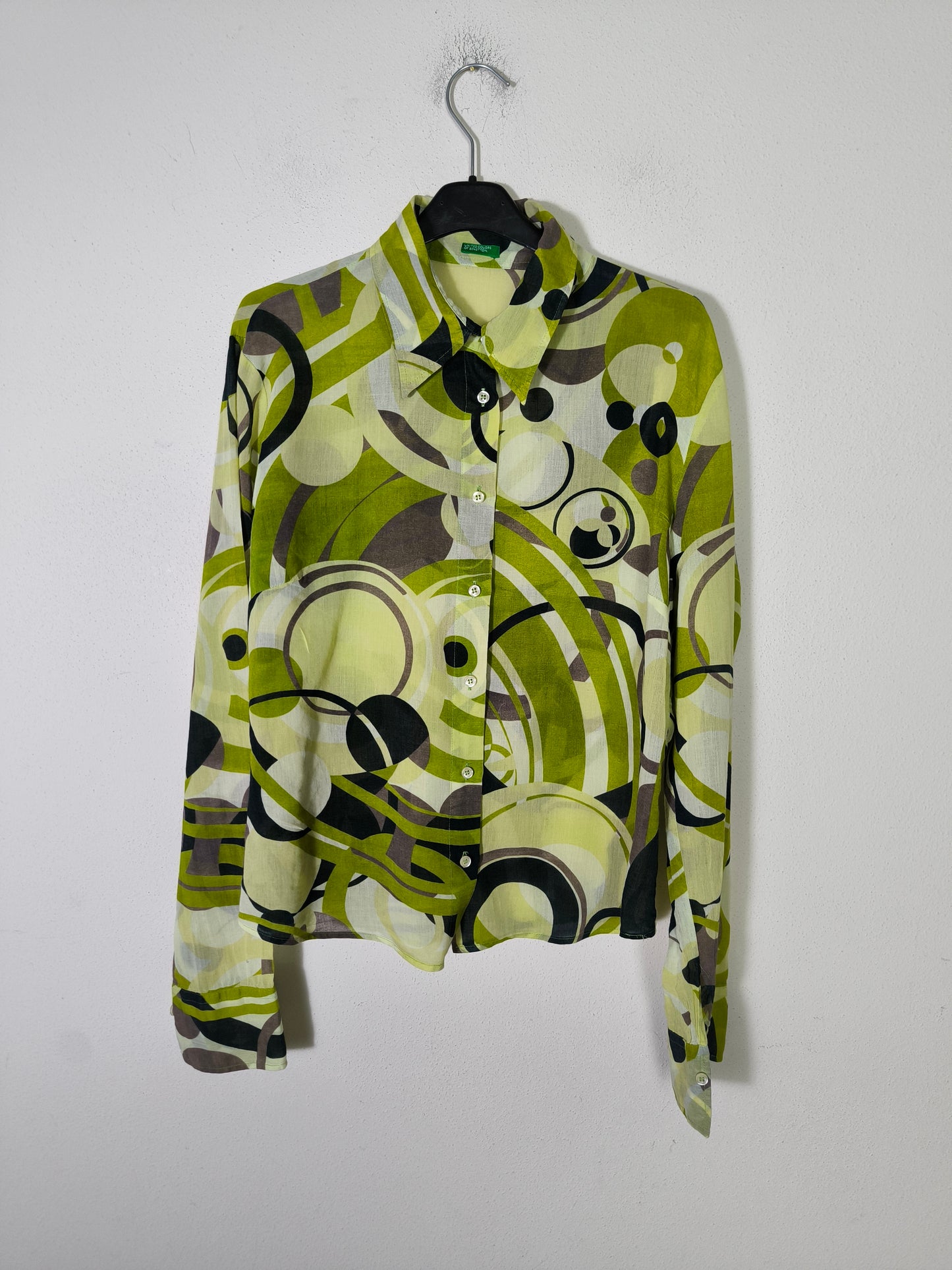 Camicetta fantasia verde Benetton