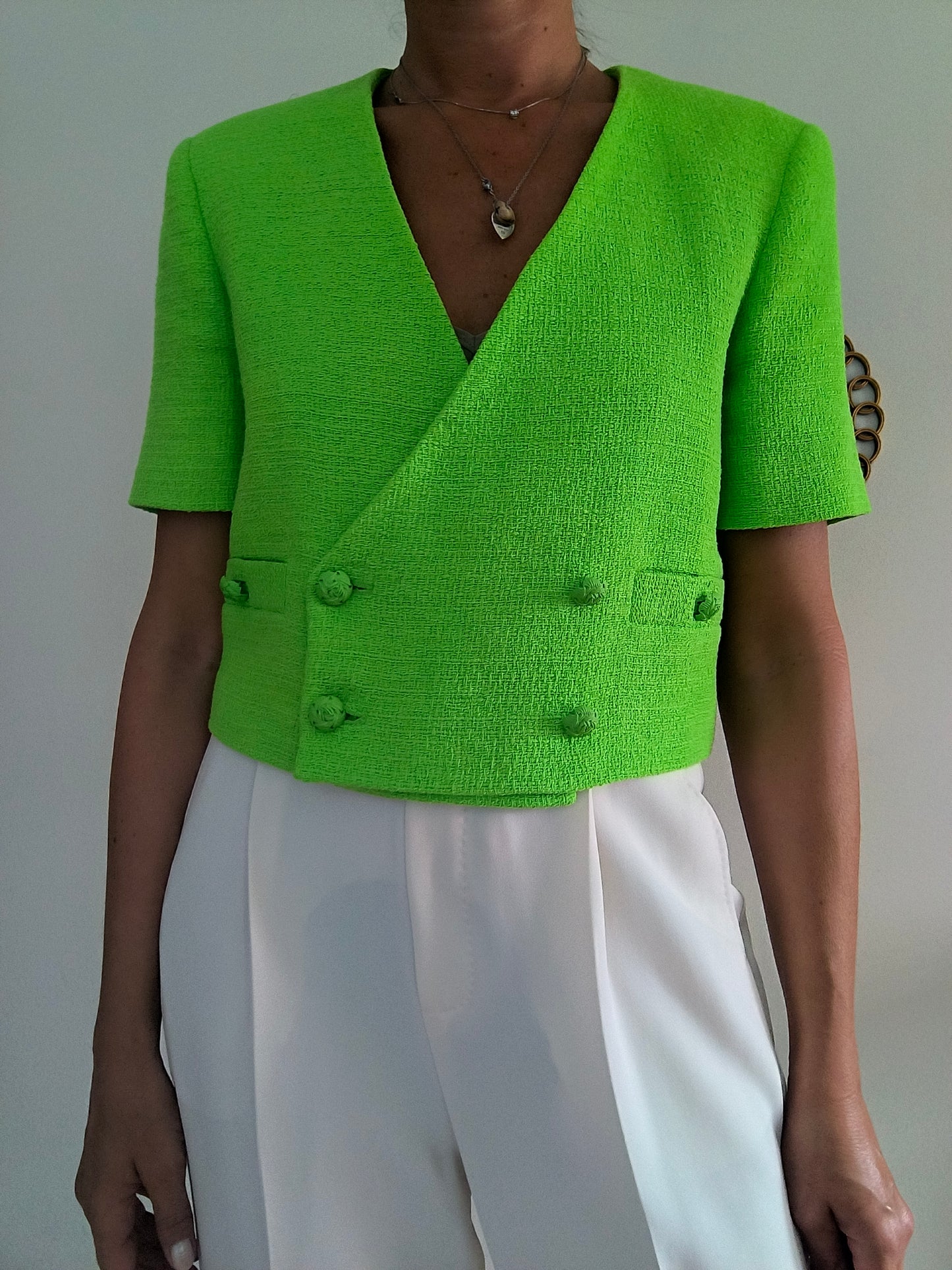 Blazer corto Zara verde