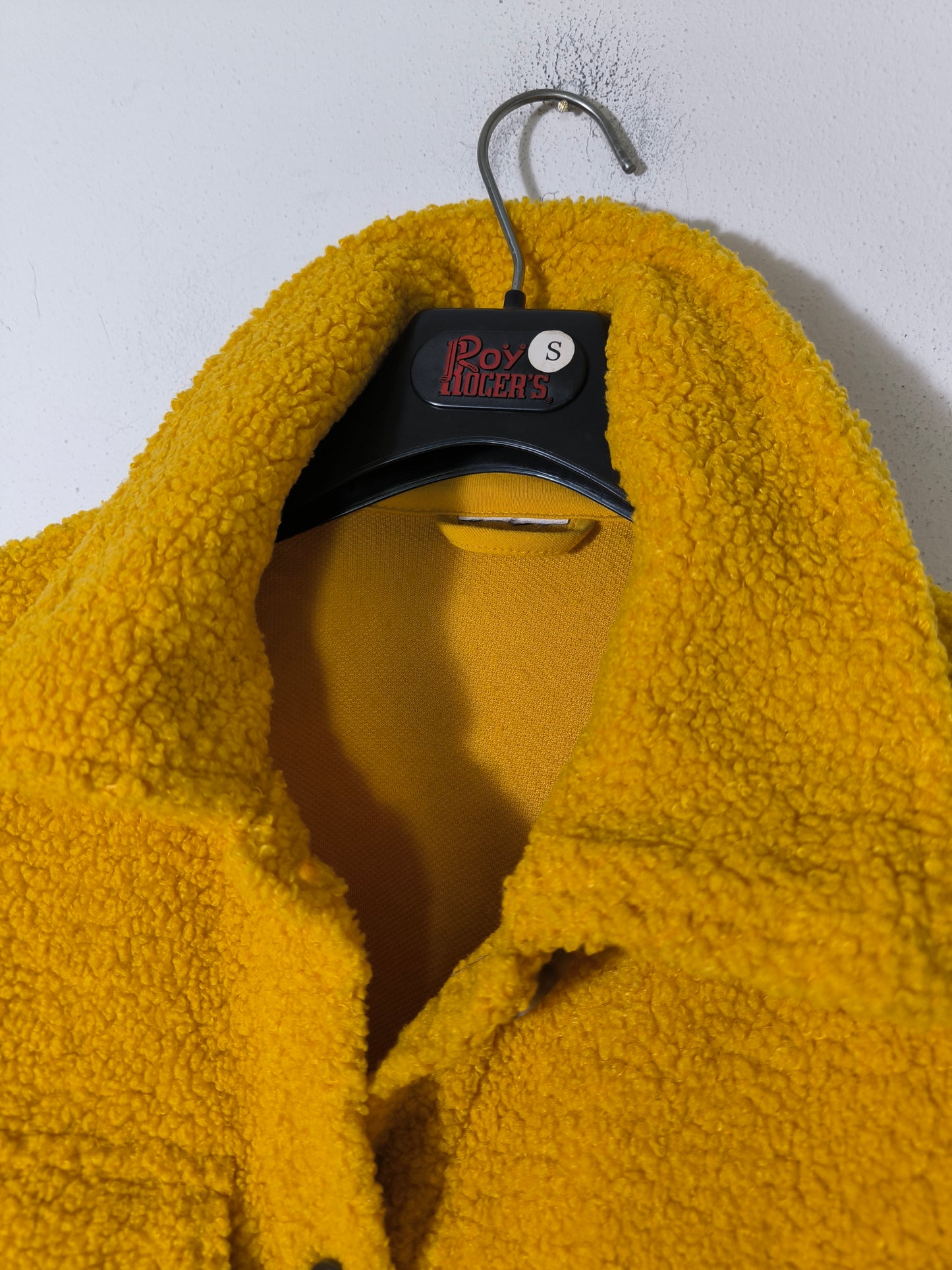 Cappotto teddy senape