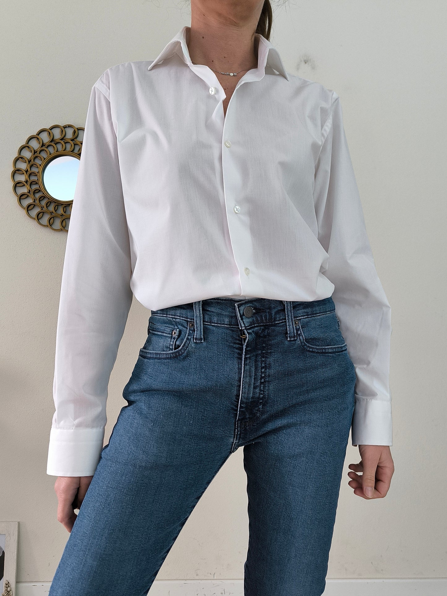 Camicia bianca puro cotone Keepman