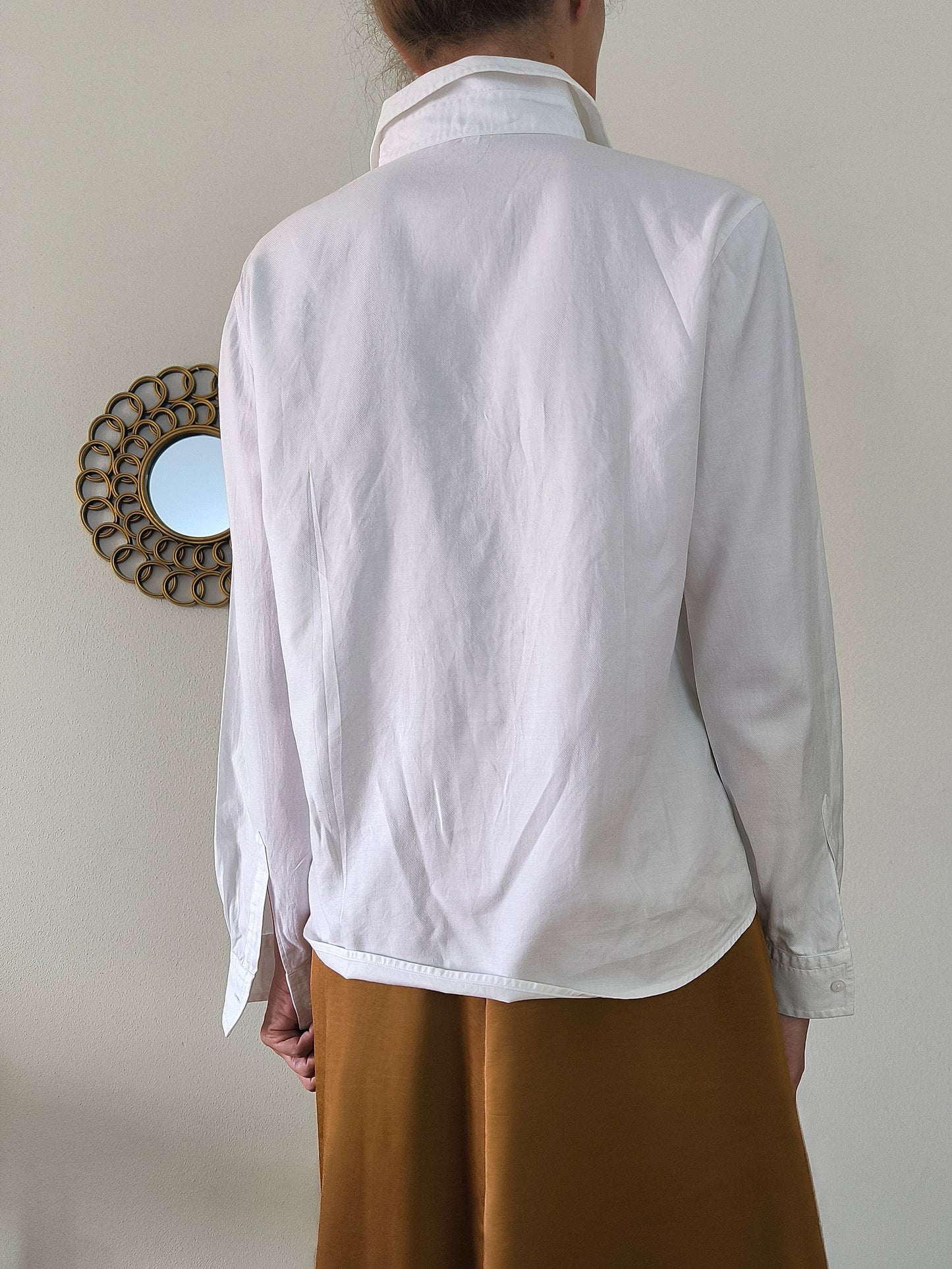Camicia in cotone bianco Fuzzi Outlet