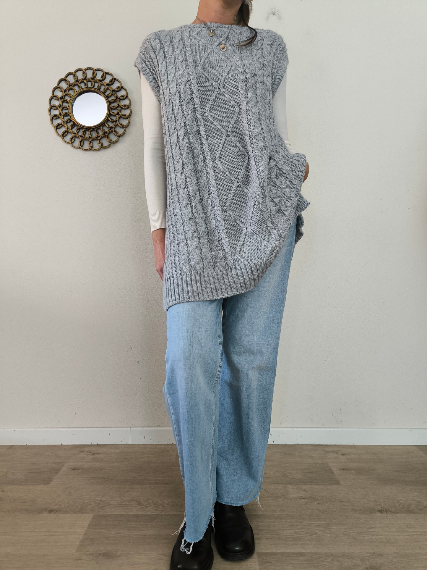Maxi pull / minidress Vicolo grigio