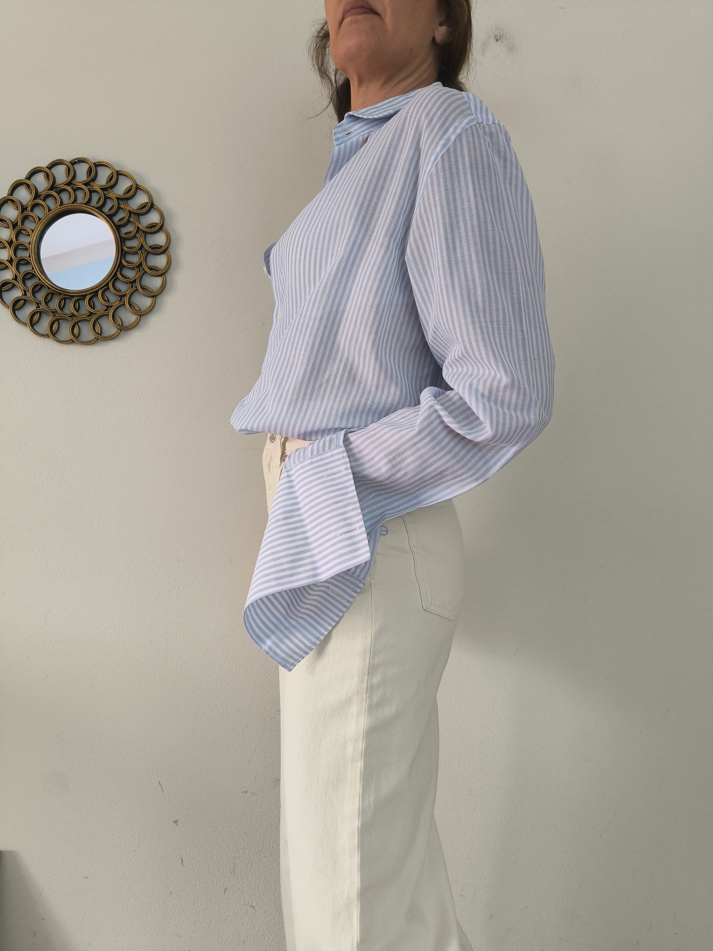 Camicia rigata in cotone Massimo Dutti