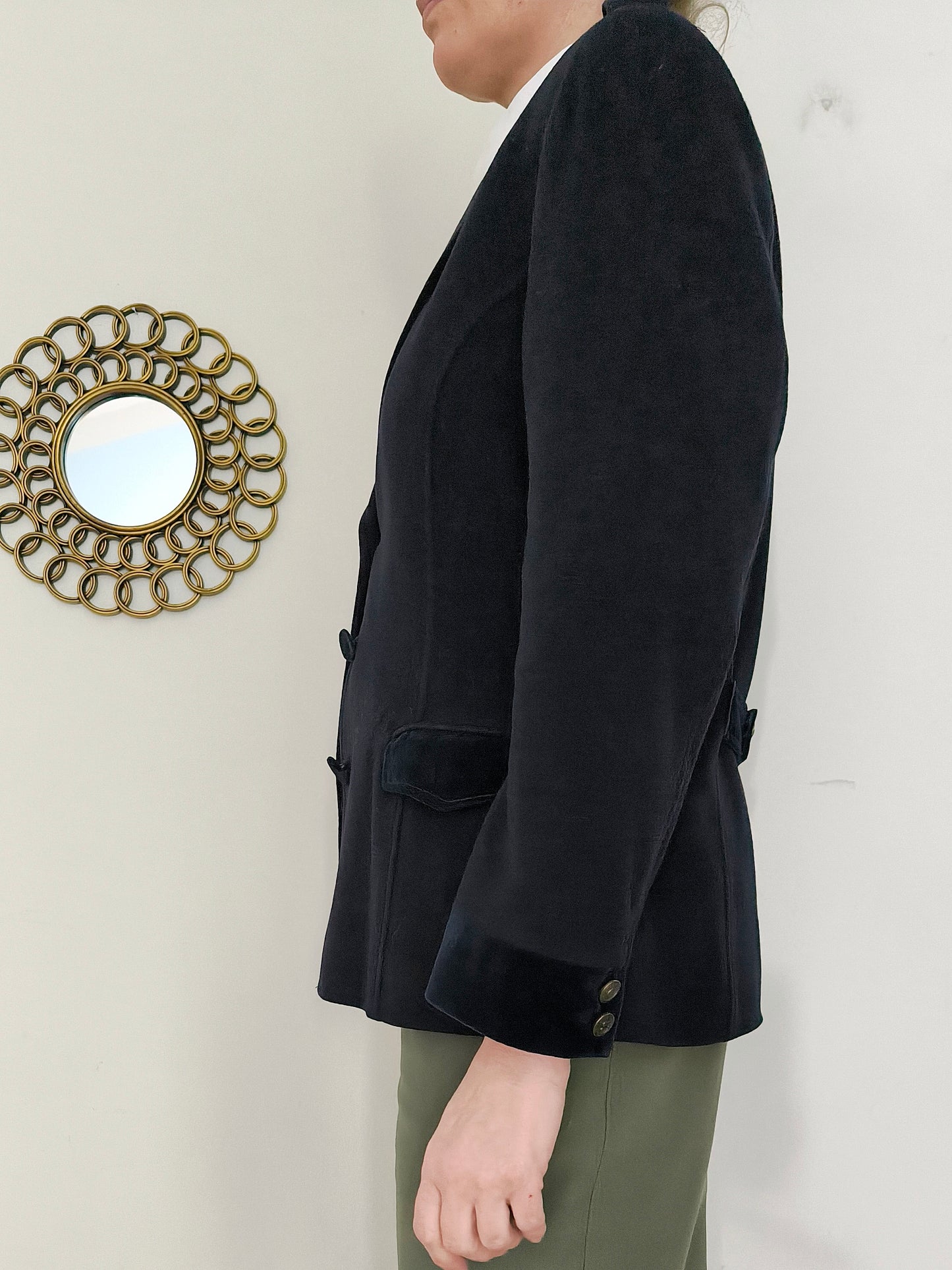 Blazer Filippo Alpi lana e cashmere color navy