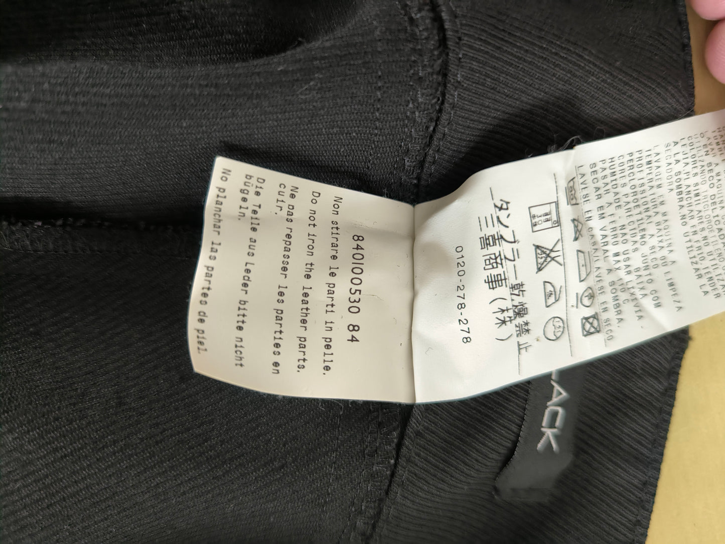 Pantalone aderente nero PennyBlack con inserti in pelle tg 44