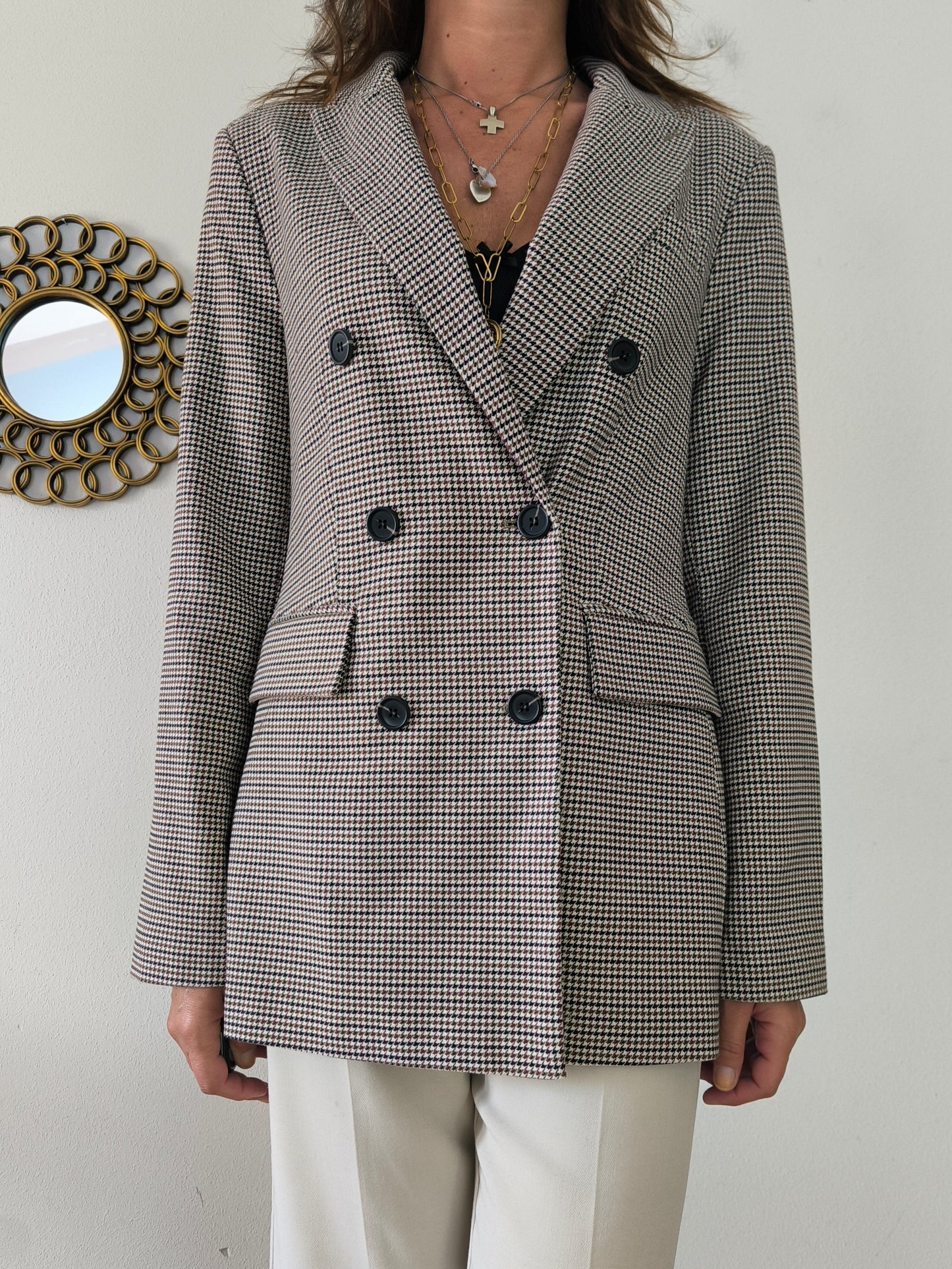 Blazer pied de poule Gina Tricot