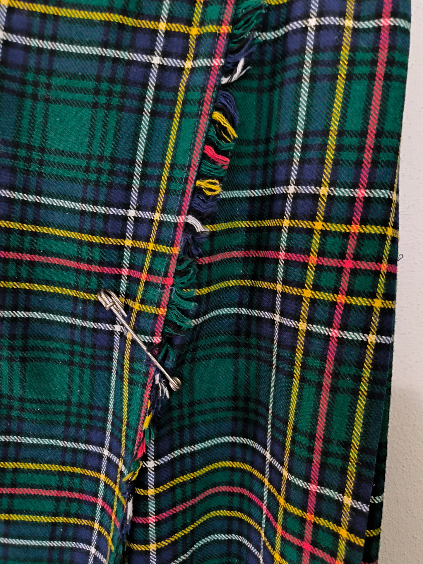 Gonna tartan verde