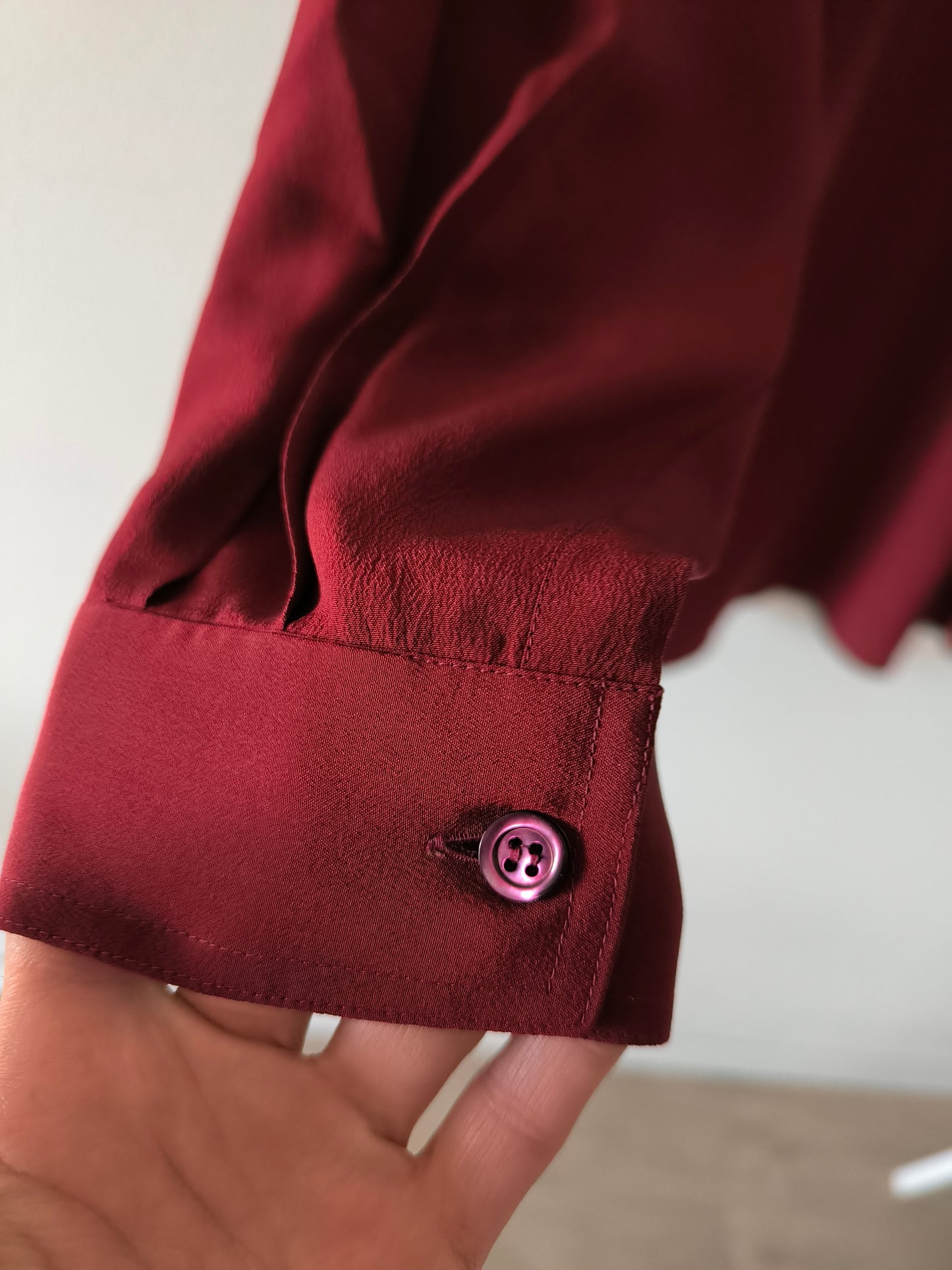 Camicetta bordeaux Zanolini pura seta