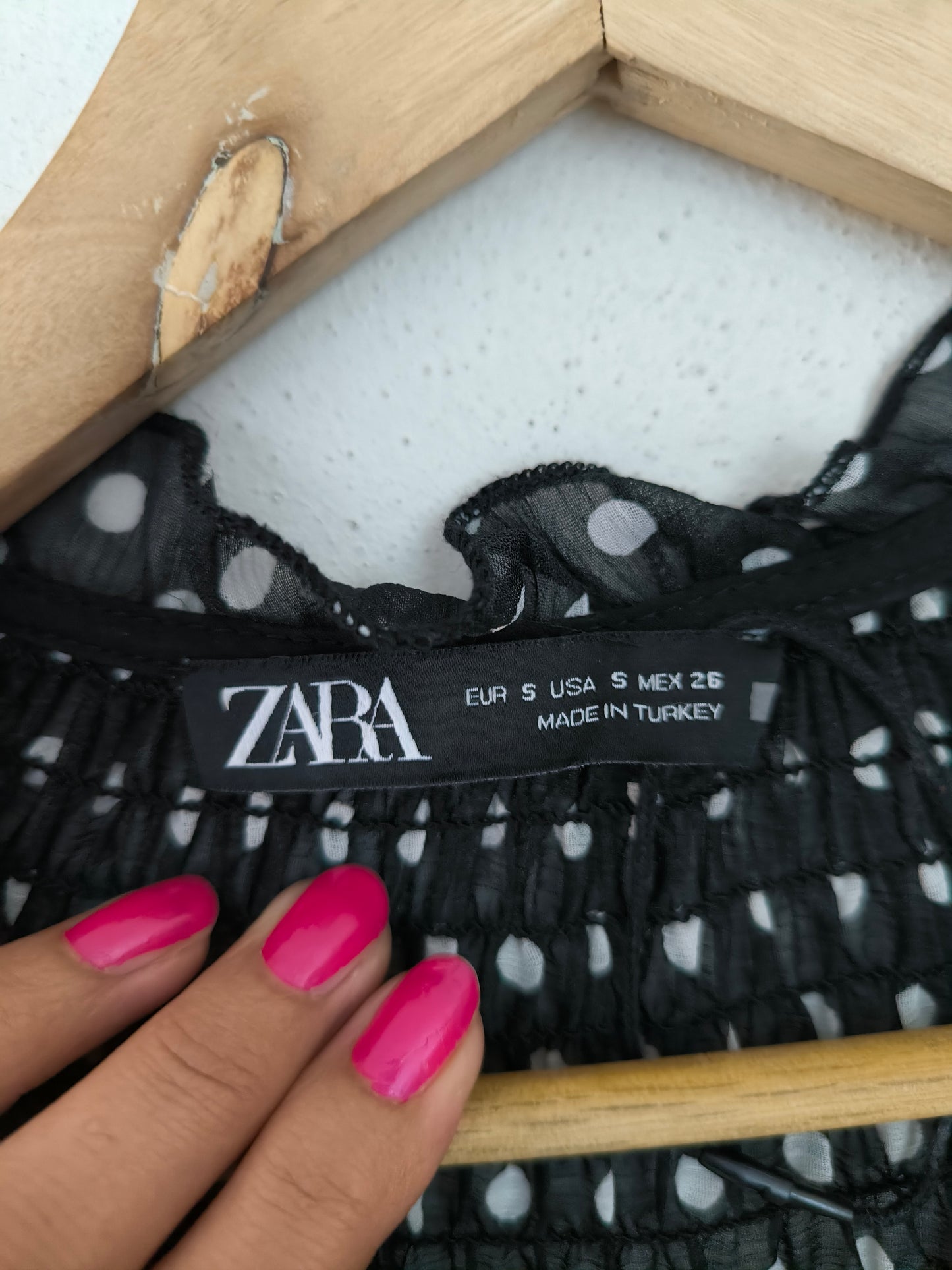 Zara Abito Polka Dots nero