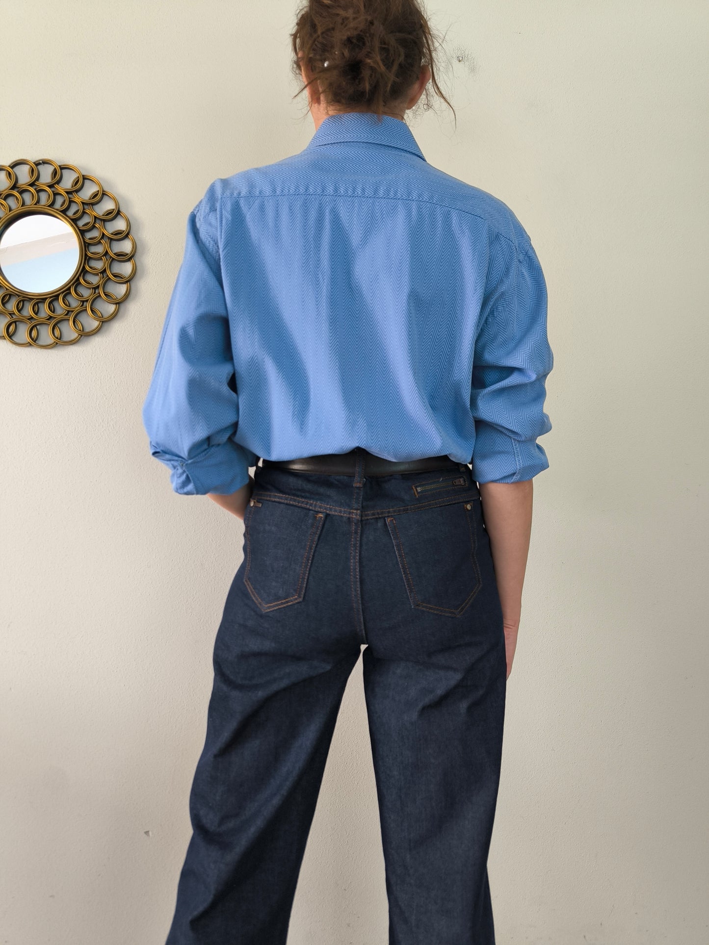 Ungaro camicia azzurra maschile/unisex