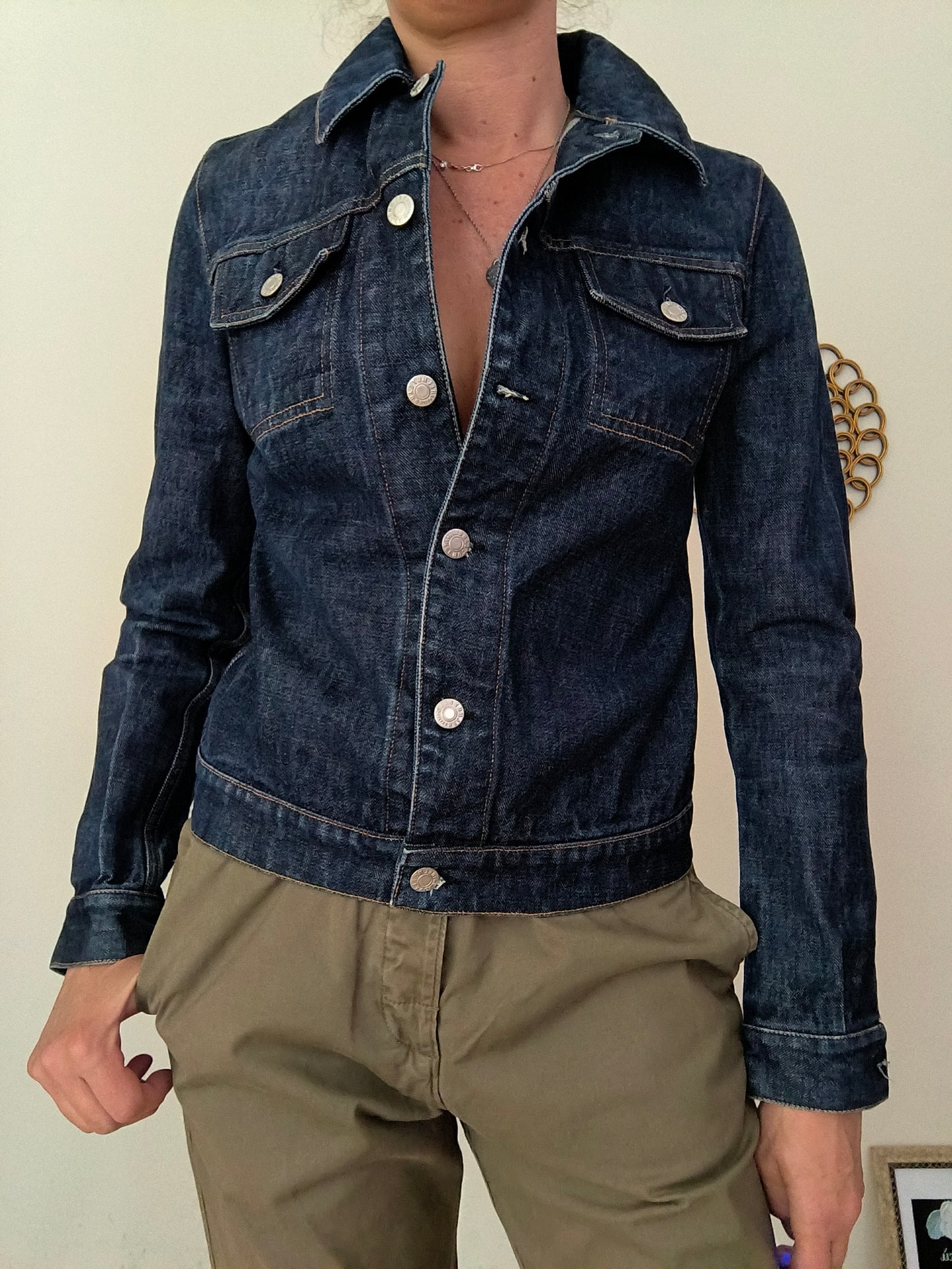 Giubbino in denim Helmut Lang tg S