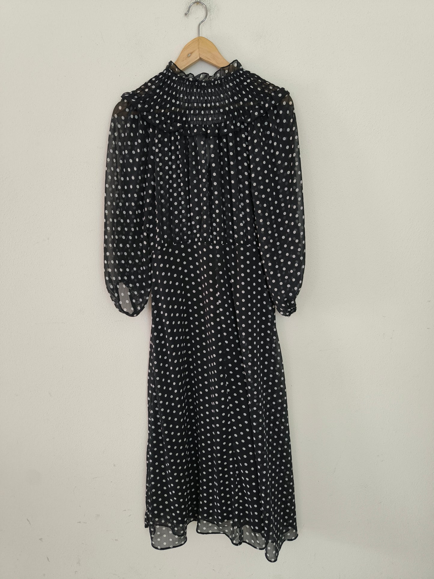 Zara Abito Polka Dots nero
