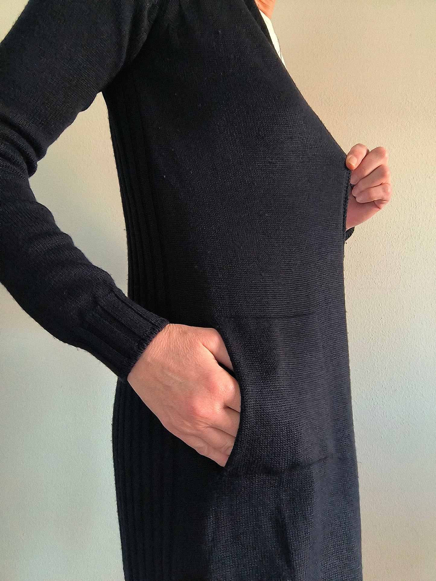 Cardigan lungo Ermitage in lana e seta tg S