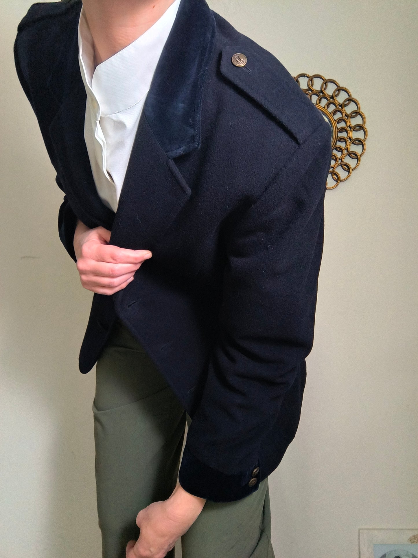 Blazer Filippo Alpi lana e cashmere color navy