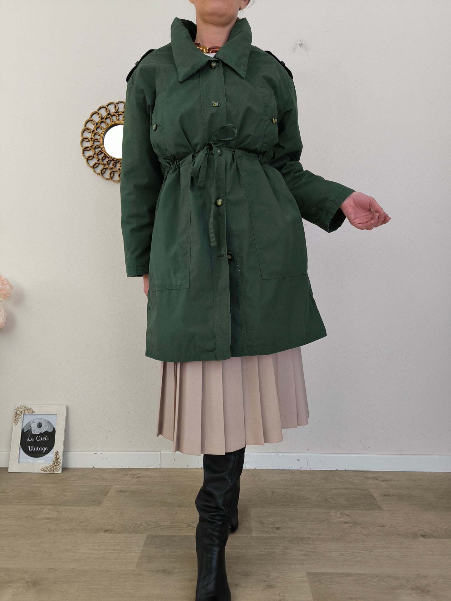 Trench imbottito anni 80 Maison Jacques