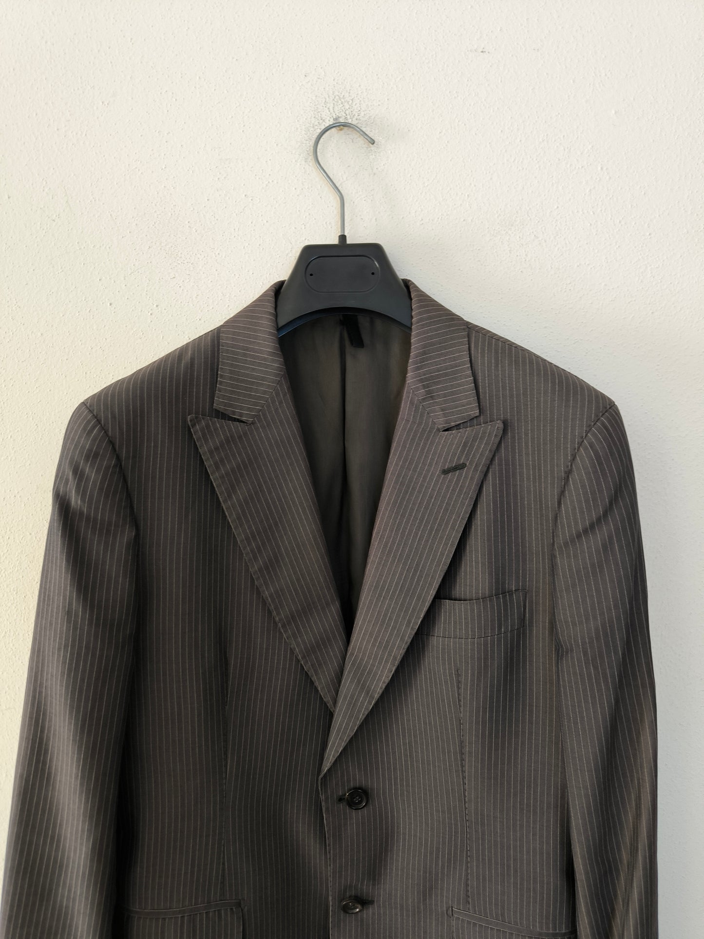 Blazer Tonello cotone/seta gessato grigio tg 48