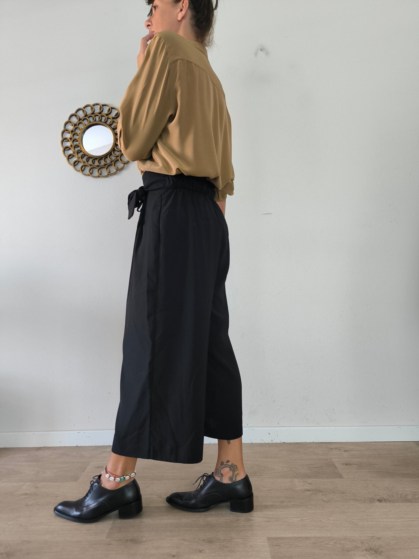 Pantapalazzo ampio Zara nero tg M