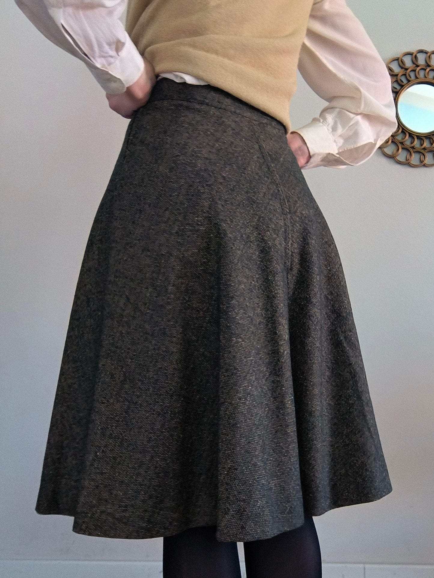 Gonna anni 50 in tweed tg M