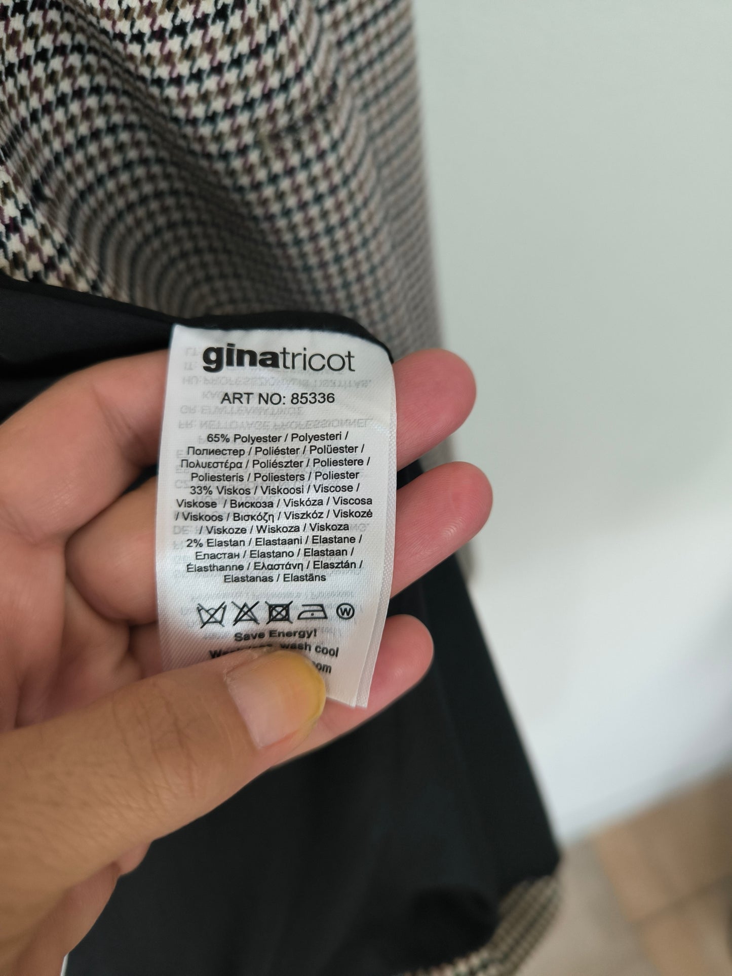 Blazer pied de poule Gina Tricot