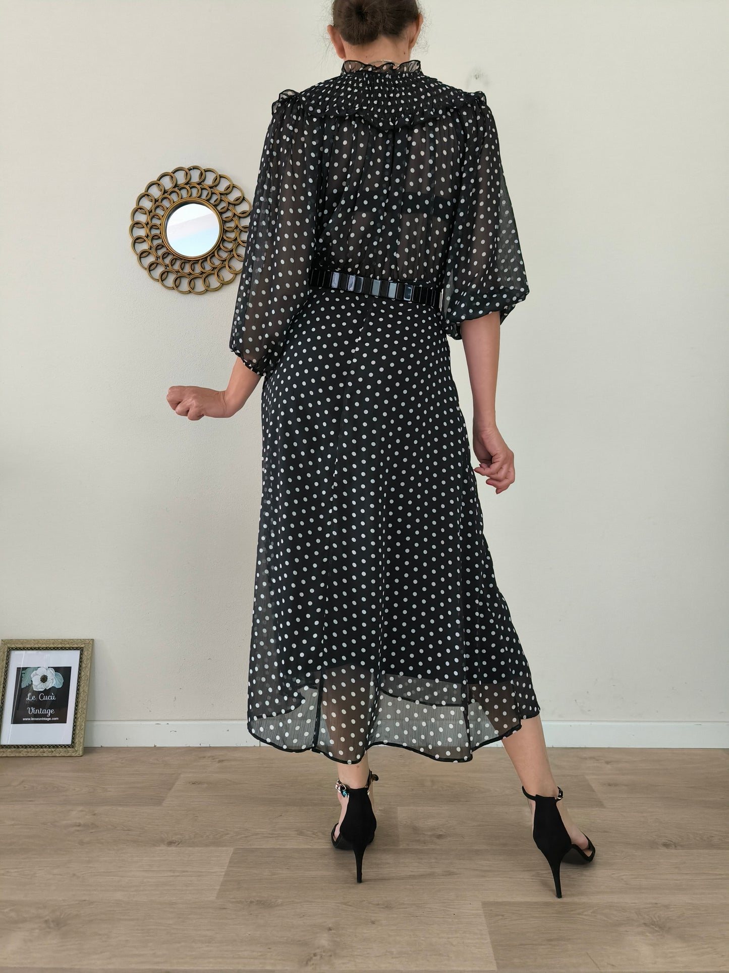 Zara Abito Polka Dots nero