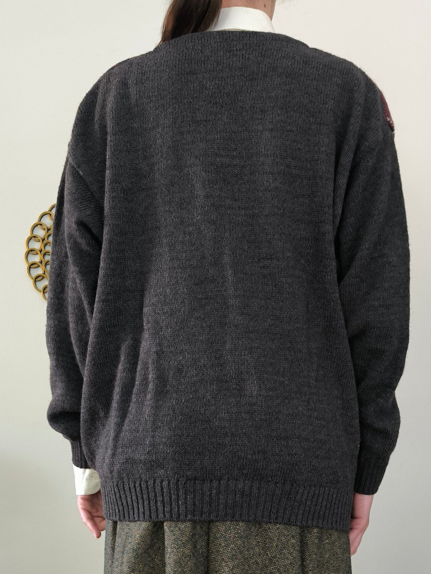 Cardigan Pancari pura lana fit over