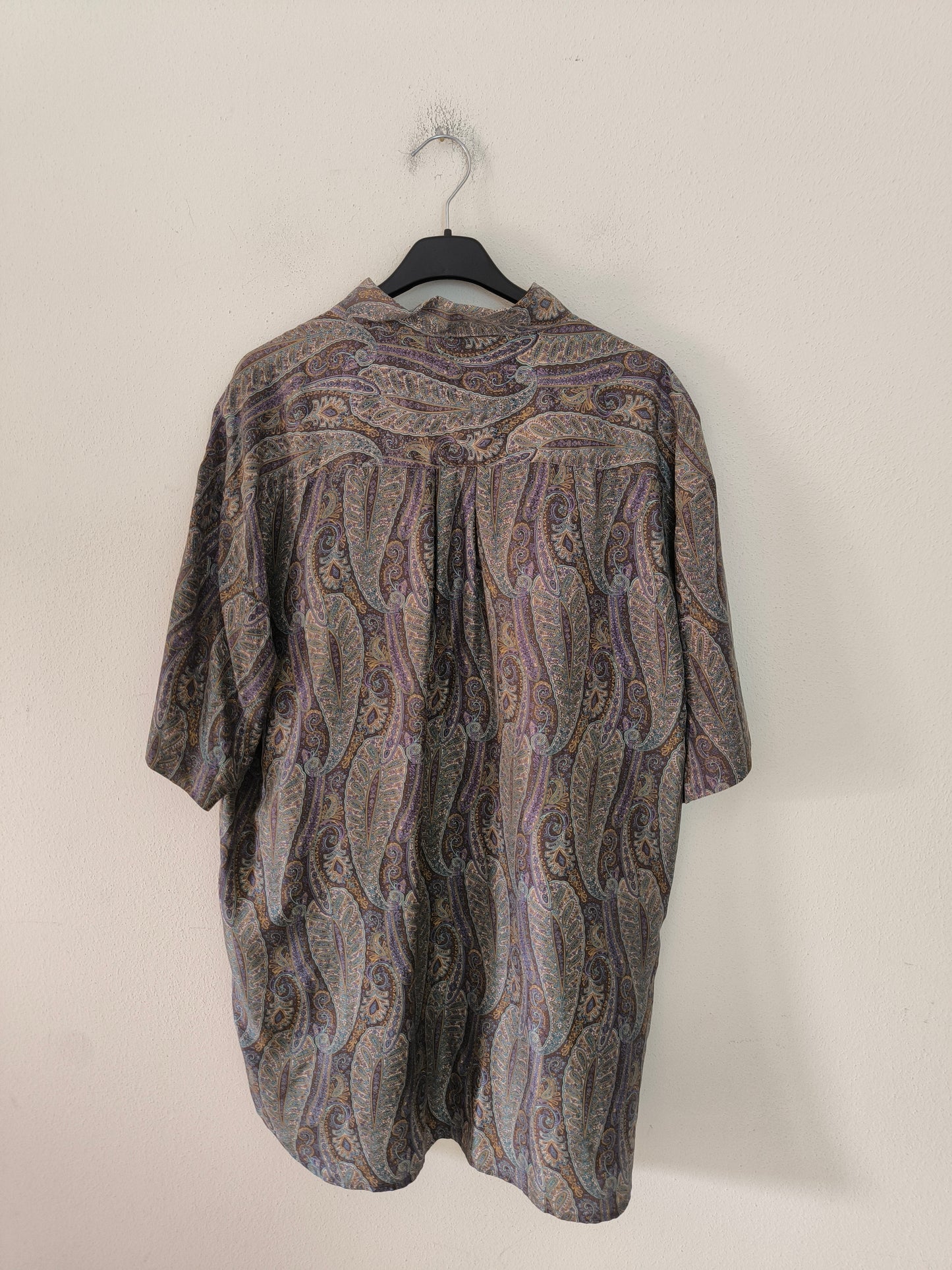 Camicia Paisley in pura seta unisex