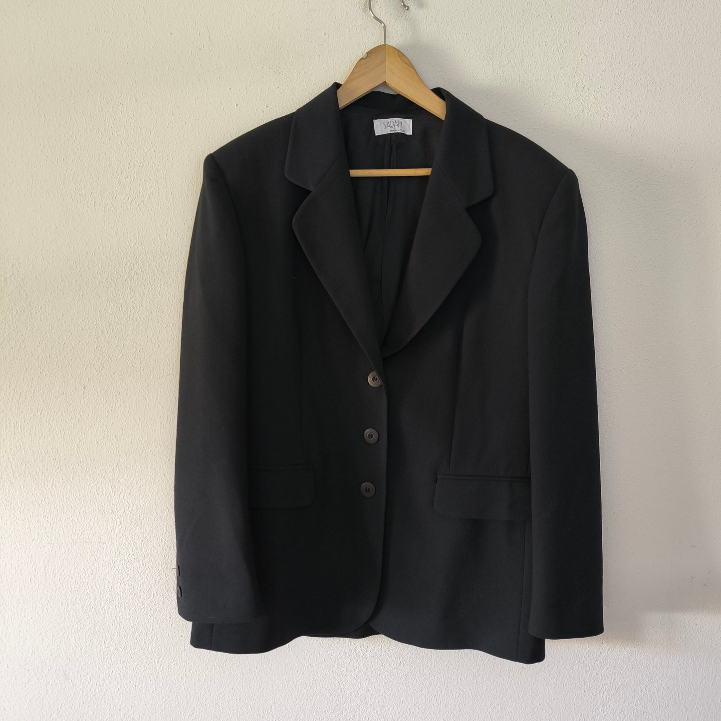 Blazer nero minimal tg U/48
