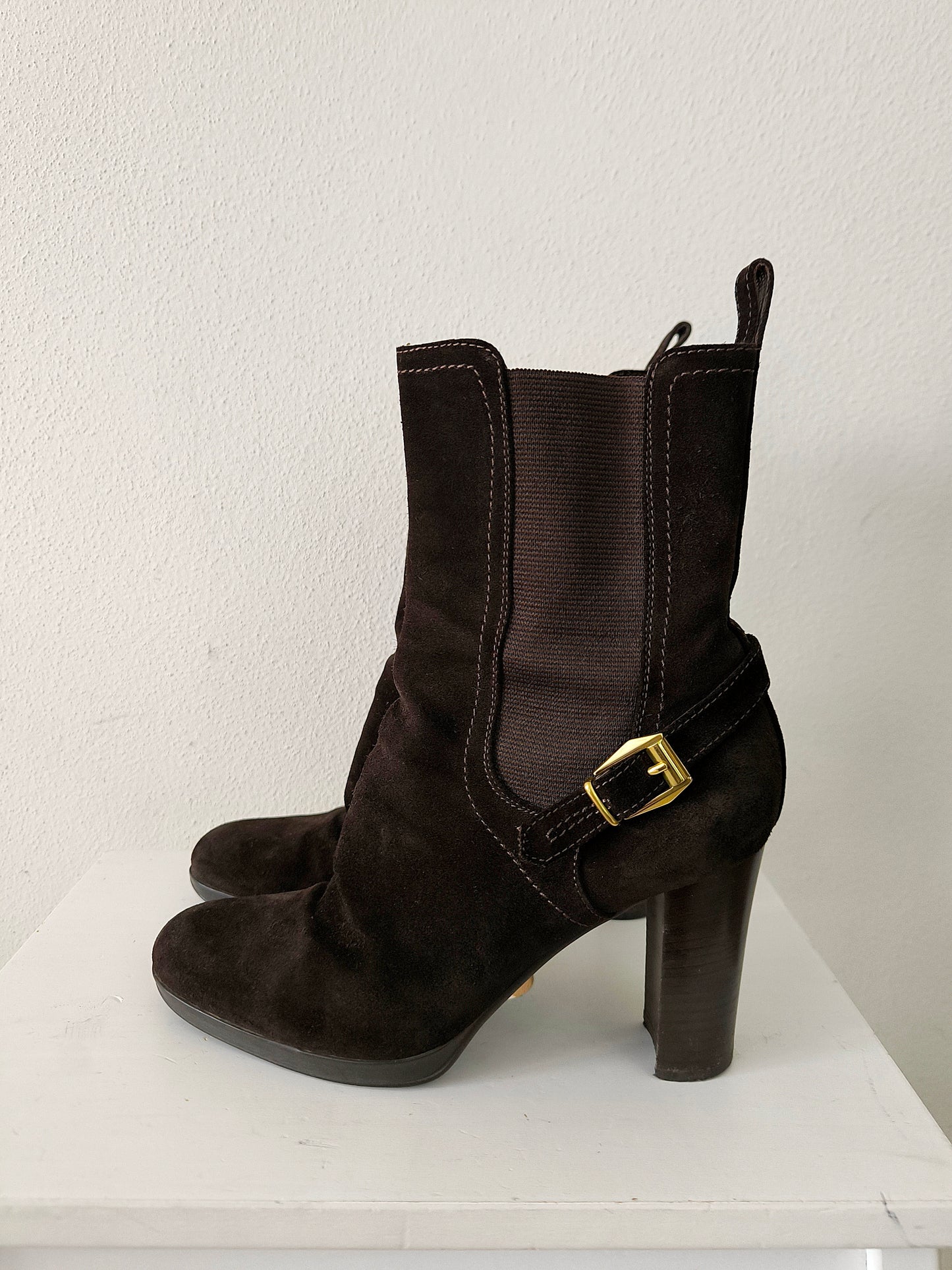 Stivaletti Sergio Rossi in pelle scamosciata