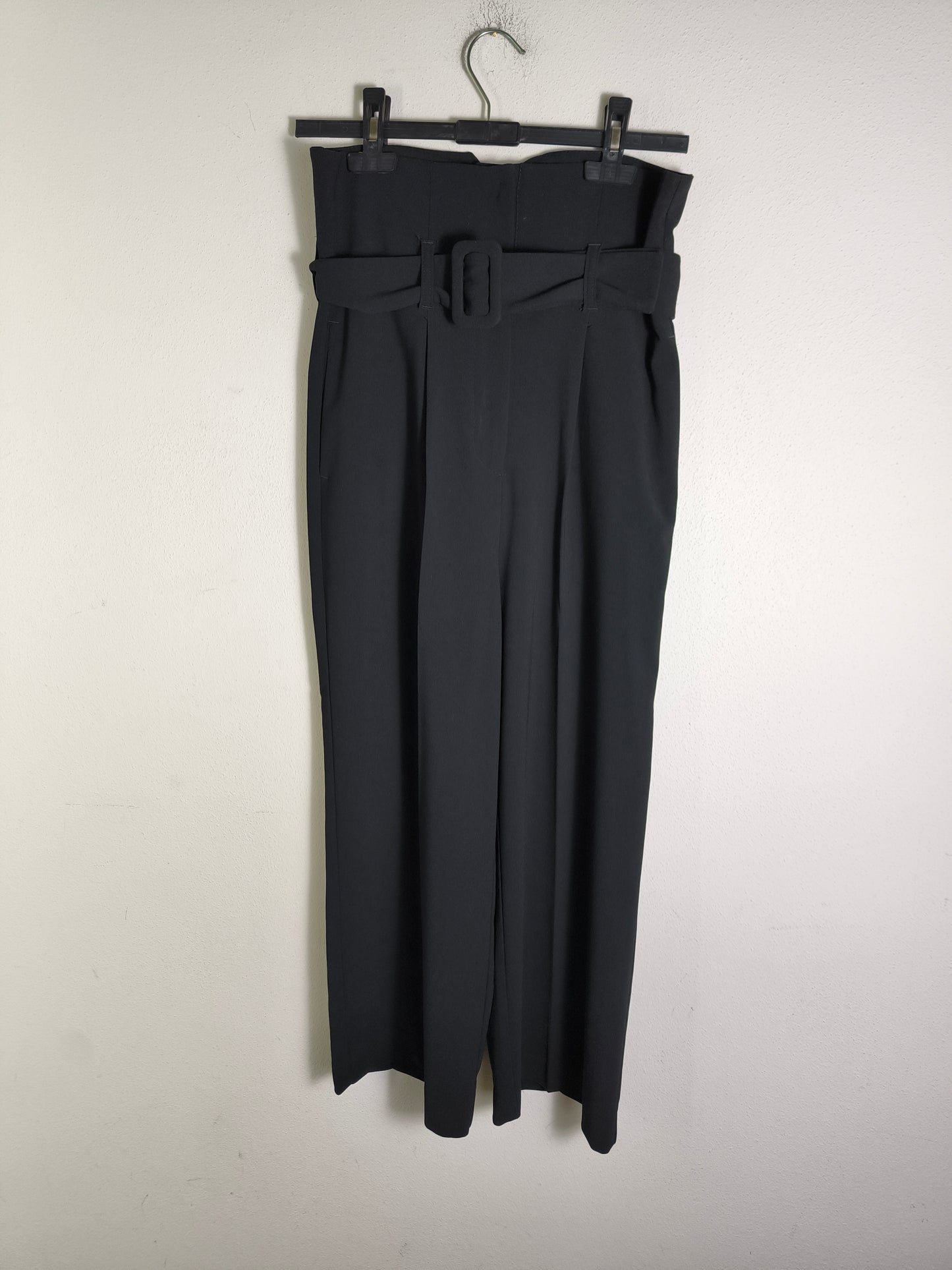 Pantalone Vicolo nero tg M con bretelle removibili